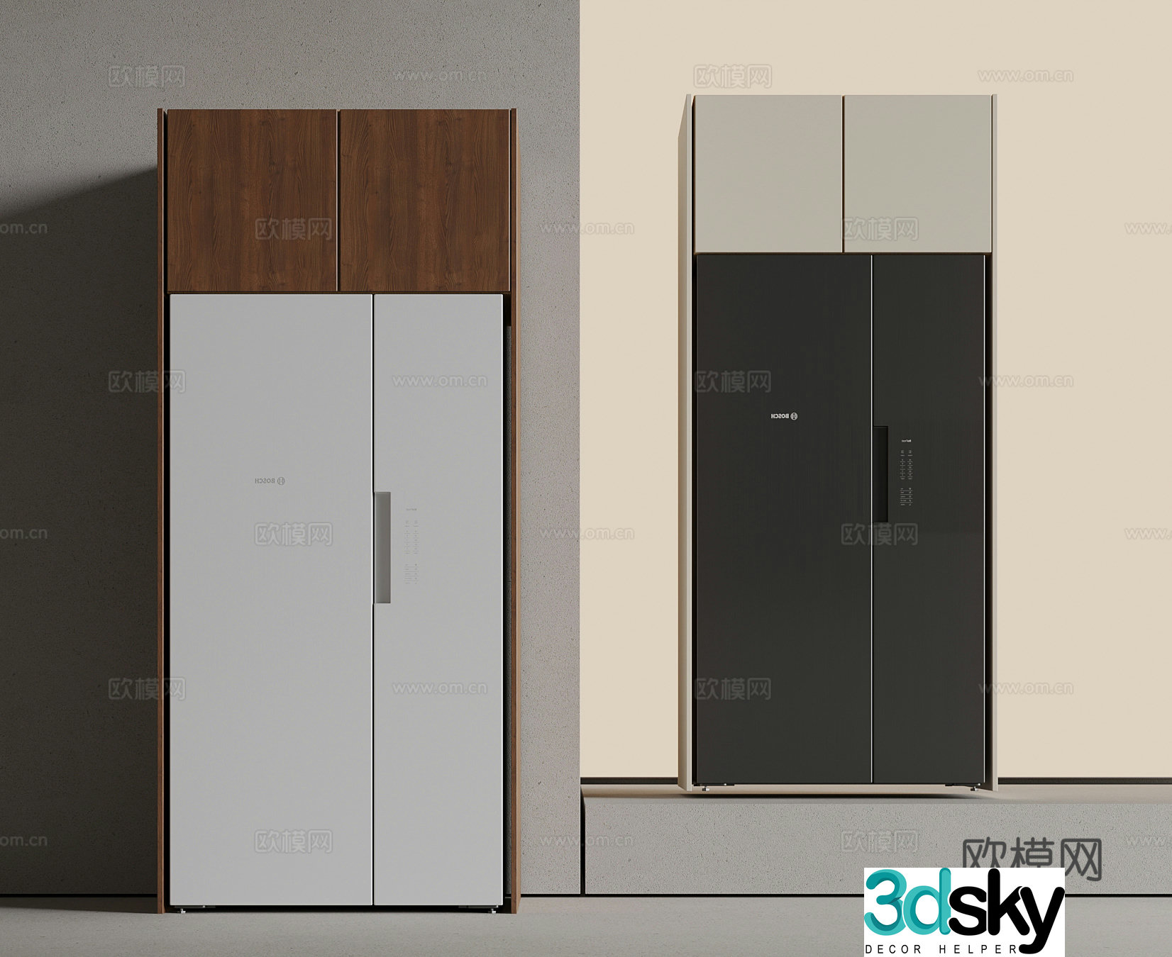 Refrigerator Modern refrigerator Refrigerator cabinet 3d model