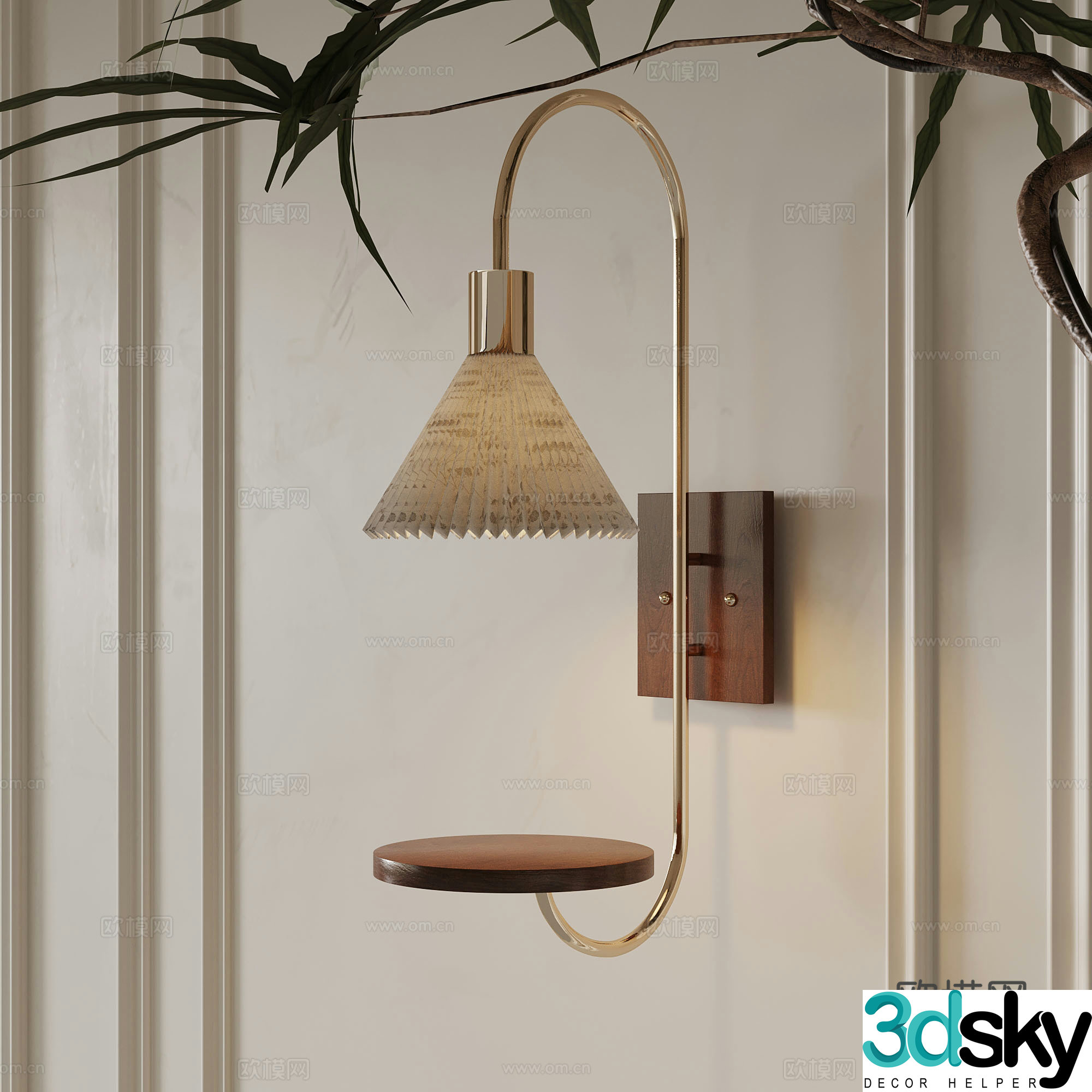 Wall lamp French wall lamp 3D model