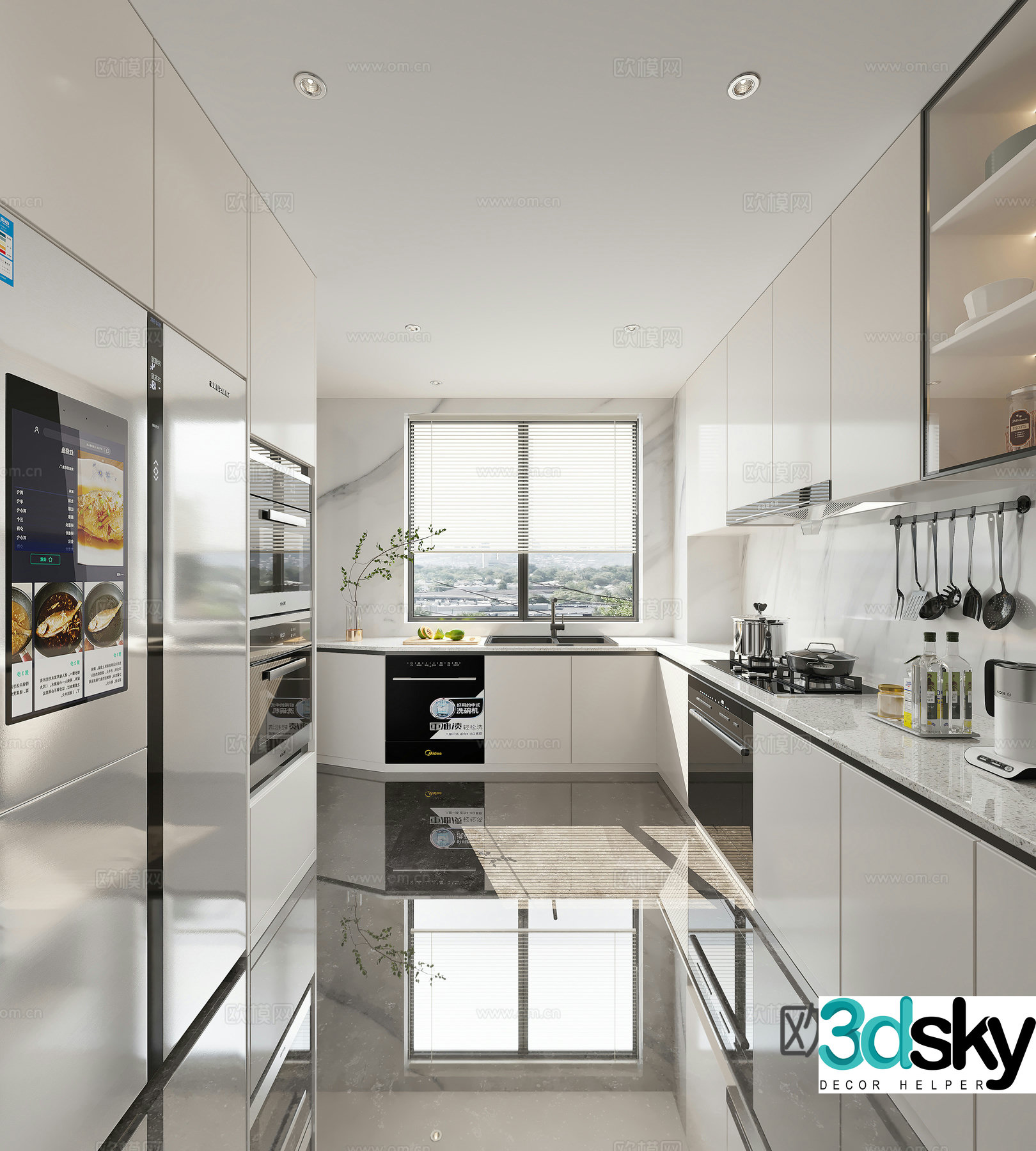 Modern kitchen 3d model