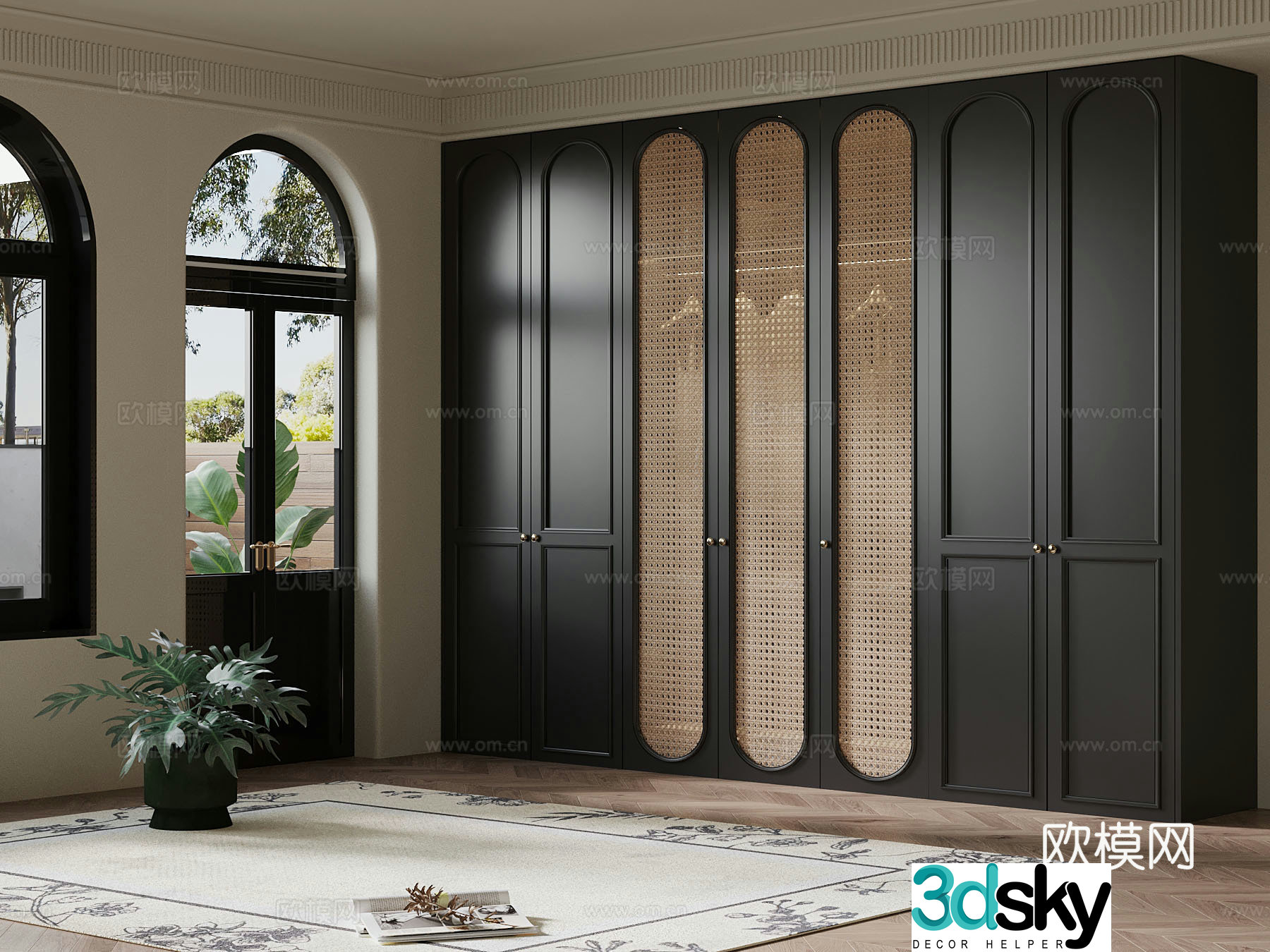 French wardrobe 3d model