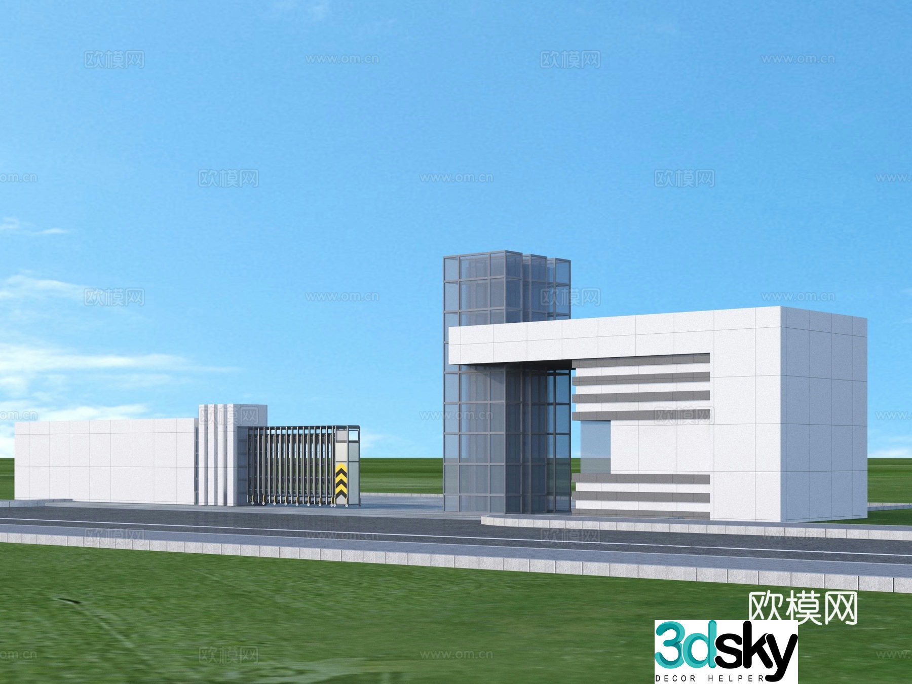 Door Entrance Gate Architecture 3D Model