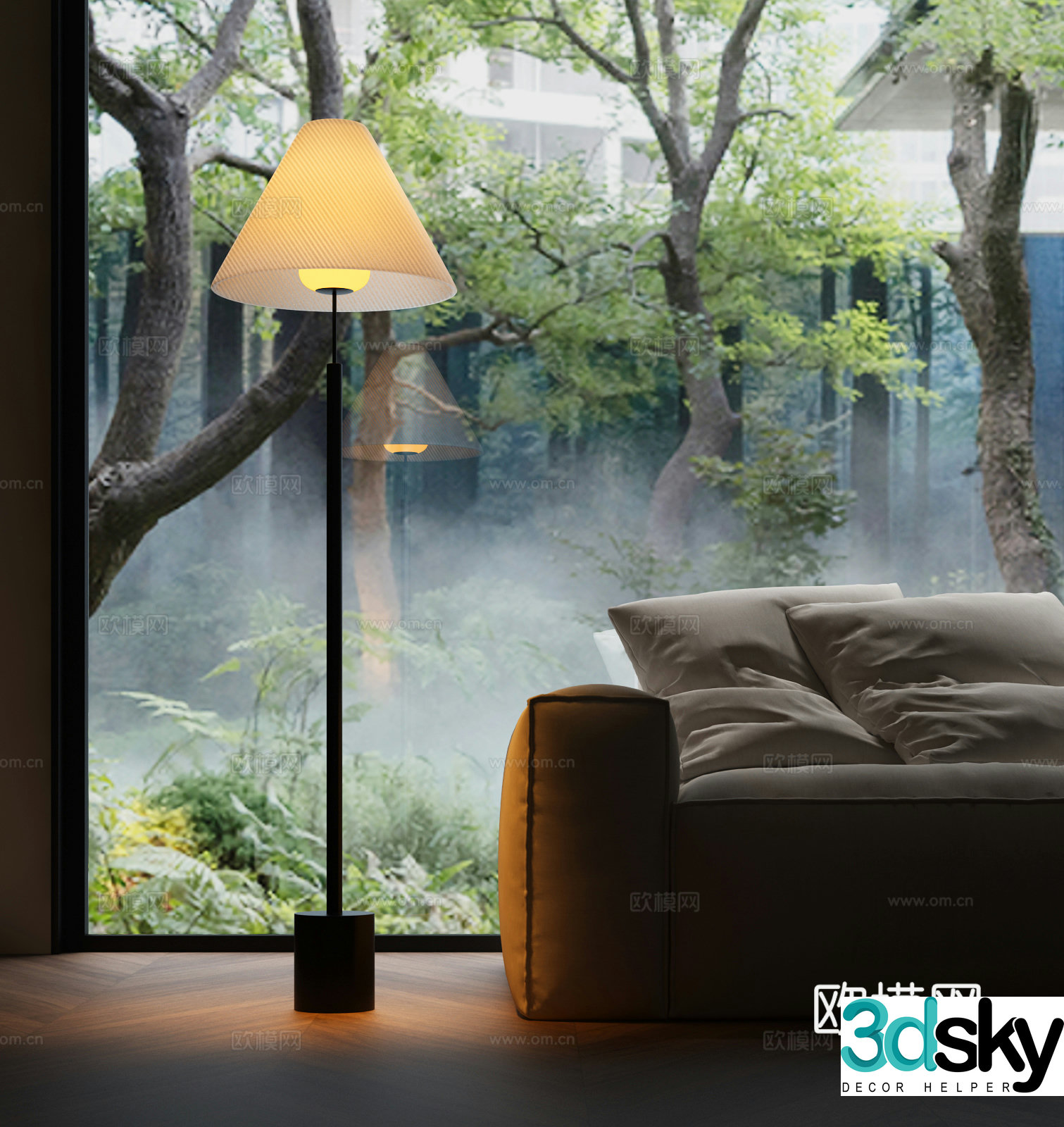 Modern floor lamp Art lamp 3d model