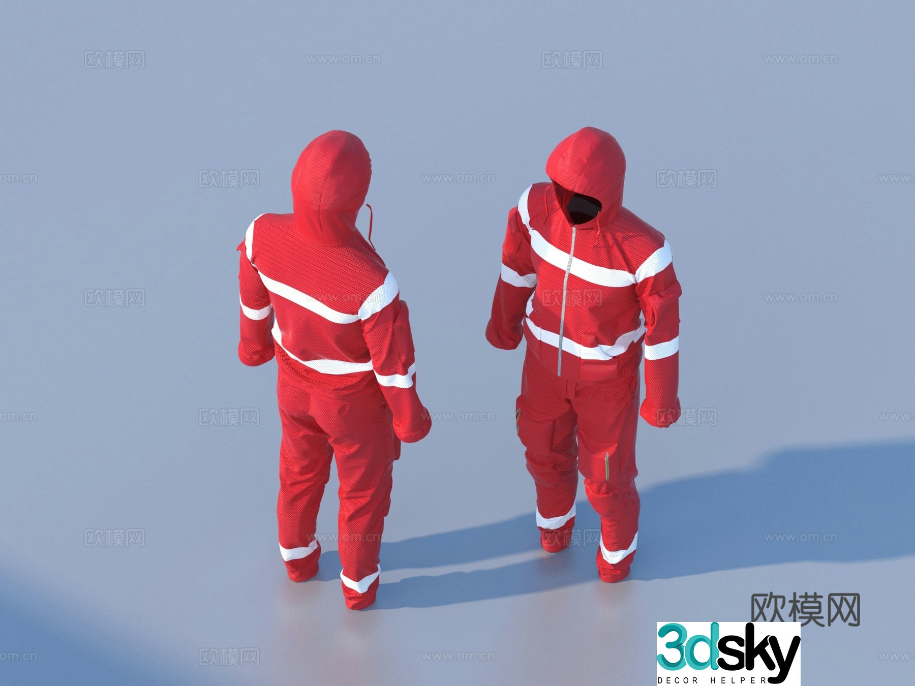 Fire suit Professional suit 3D model