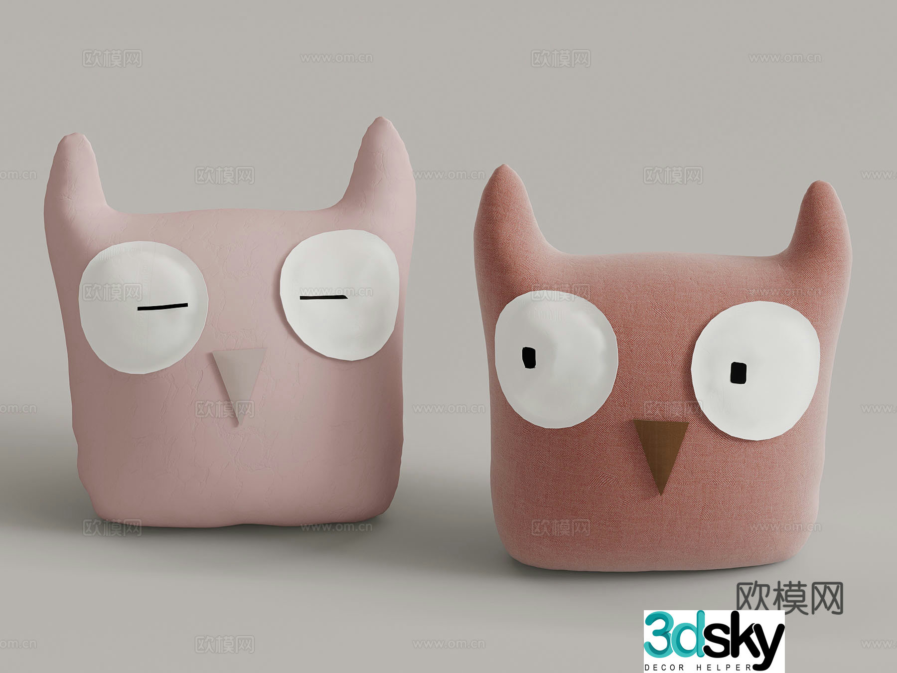 Pillow Modern cartoon pillow 3d model