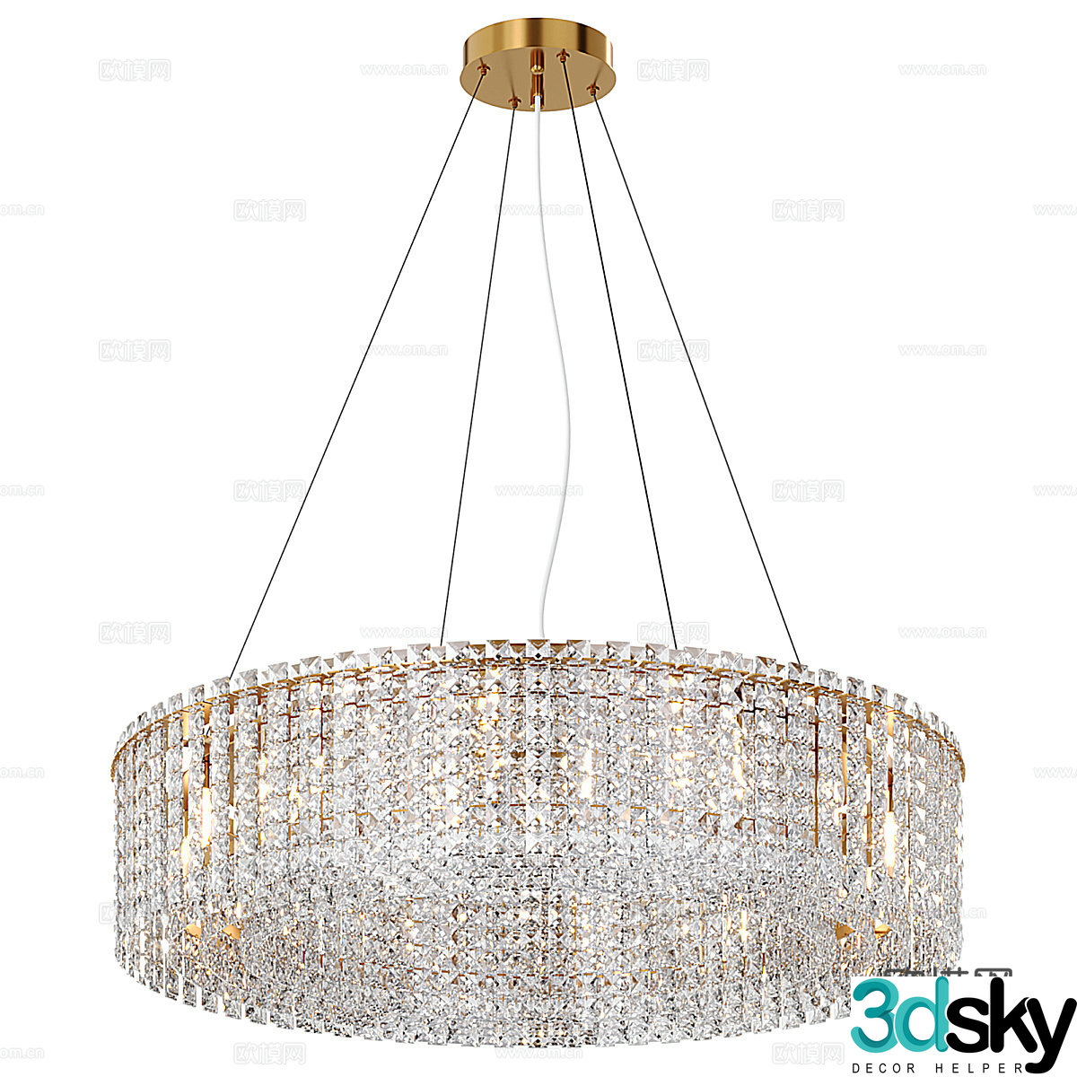 Modern simple chandelier chandelier simple chandelier dining chandelier living room chandelier 3d model