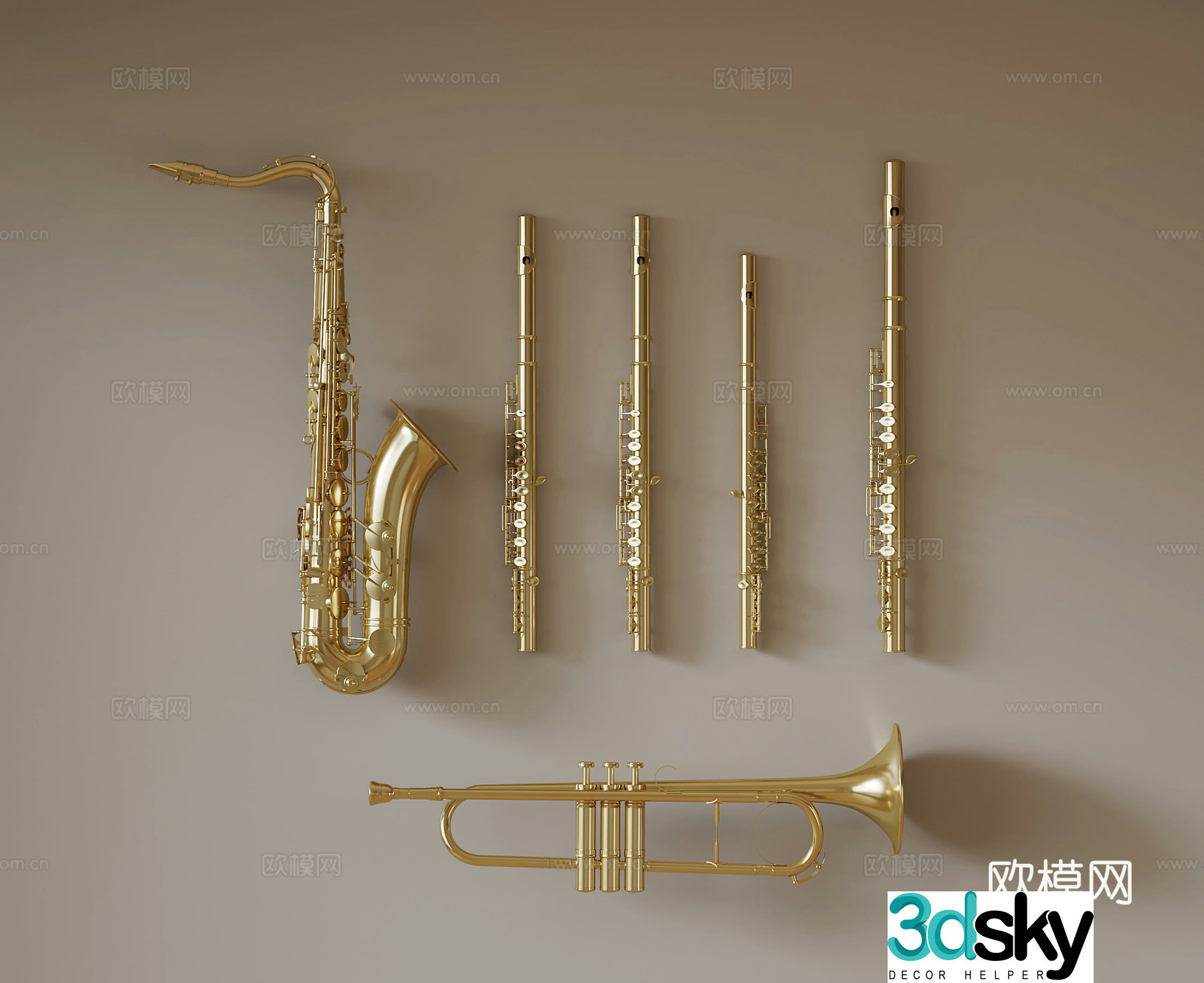 Musical instruments Modern instrument 3d model