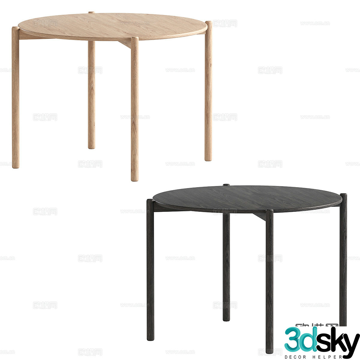 Nordic simple coffee table coffee table simple coffee table living room coffee table 3D model