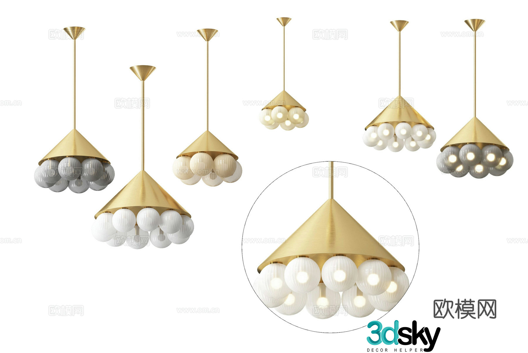 Modern simple chandelier chandelier simple chandelier dining chandelier living room chandelier 3d model
