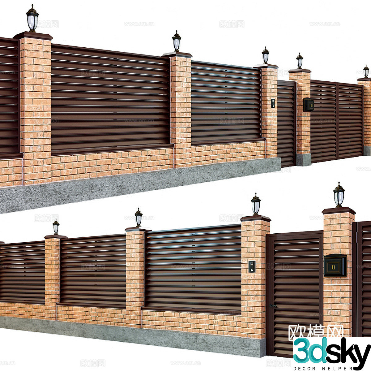 Fence Fence 3d Model