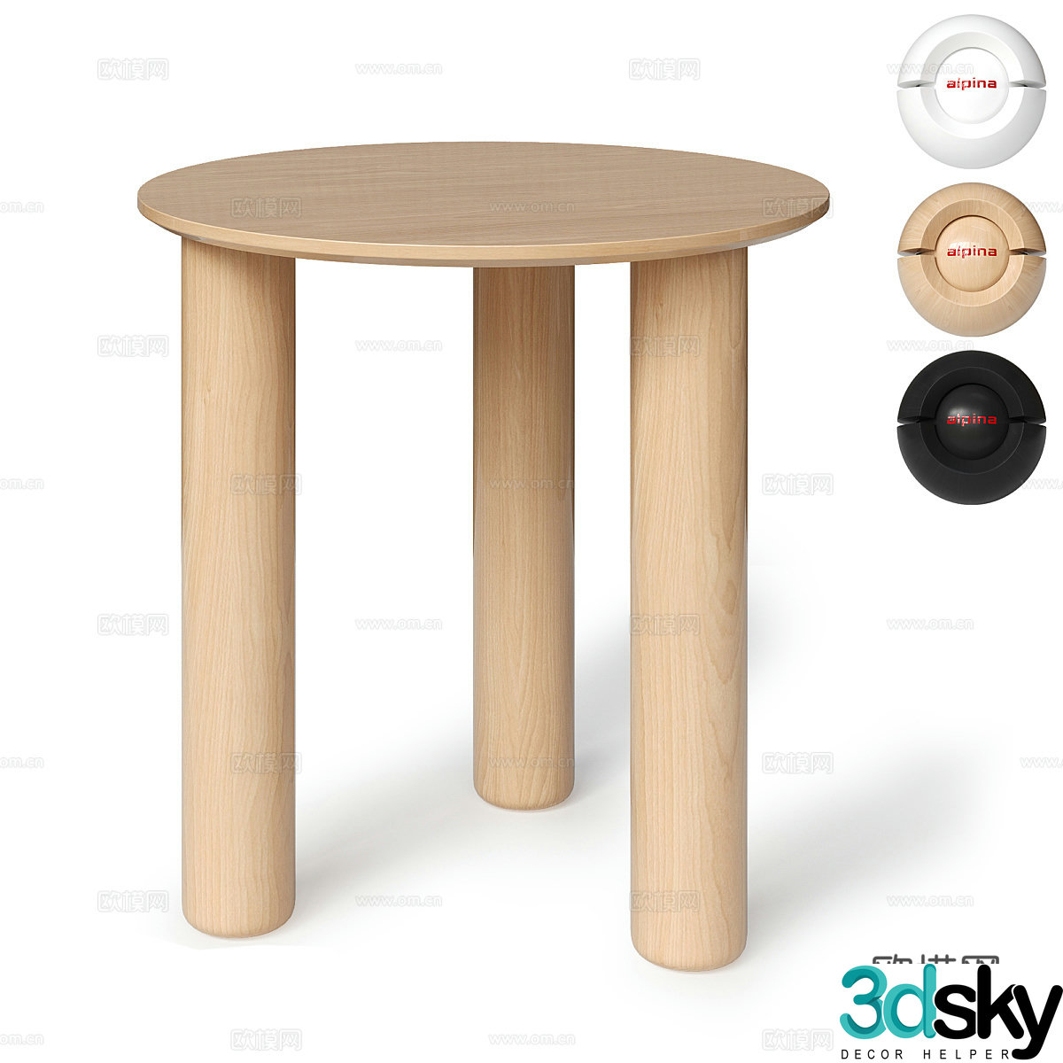 Nordic simple coffee table coffee table simple coffee table living room coffee table wooden coffee table 3D model