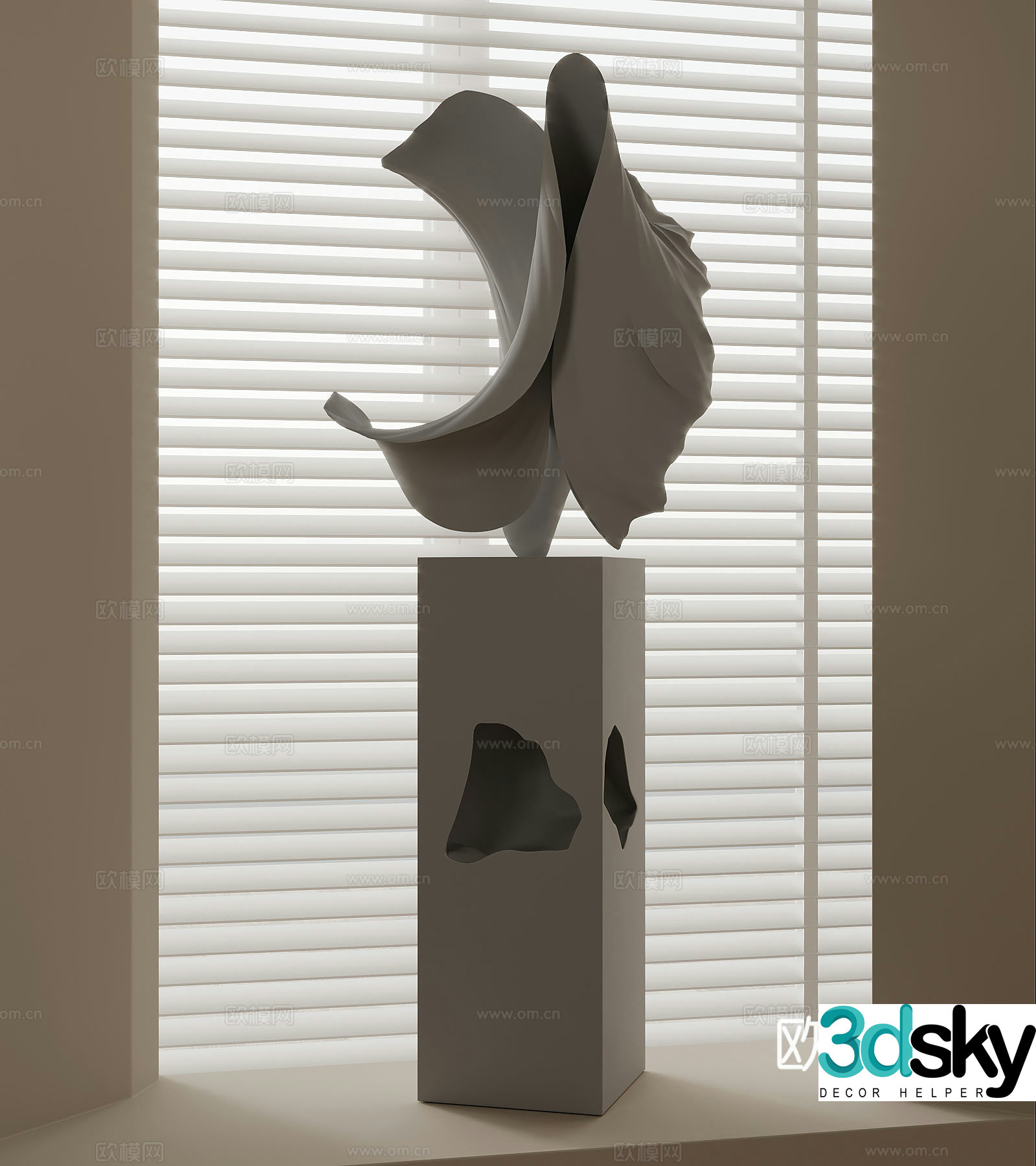 Sculpture Modern Interior Sculpture Abstract Art Sculpture 3D Model