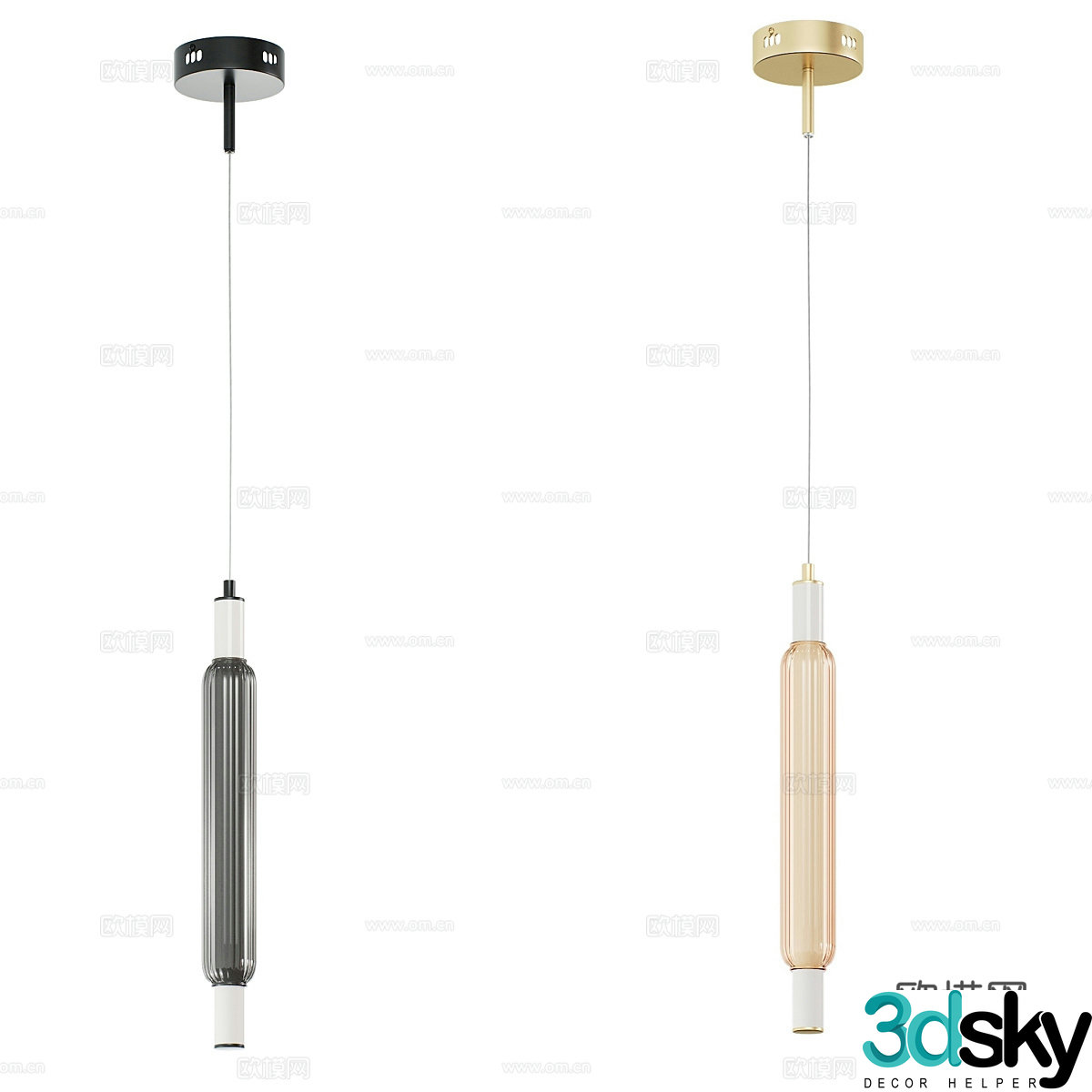 Modern simple chandeliers chandeliers simple chandeliers dining chandeliers living room chandeliers lamps 3D model