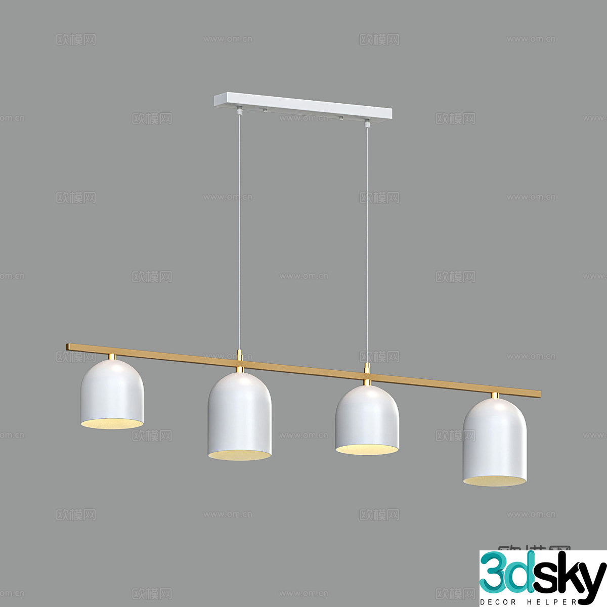 Nordic simple chandelier chandelier simple chandelier living room chandelier dining chandelier 3d model