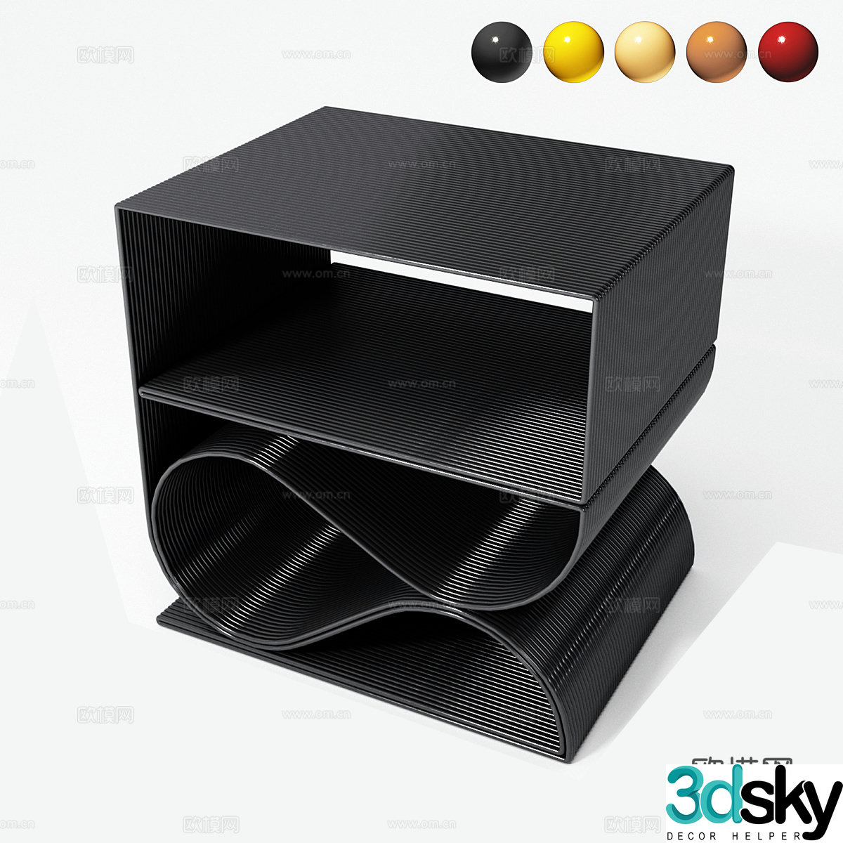 Modern simple coffee table coffee table simple coffee table living room coffee table black coffee table 3D model