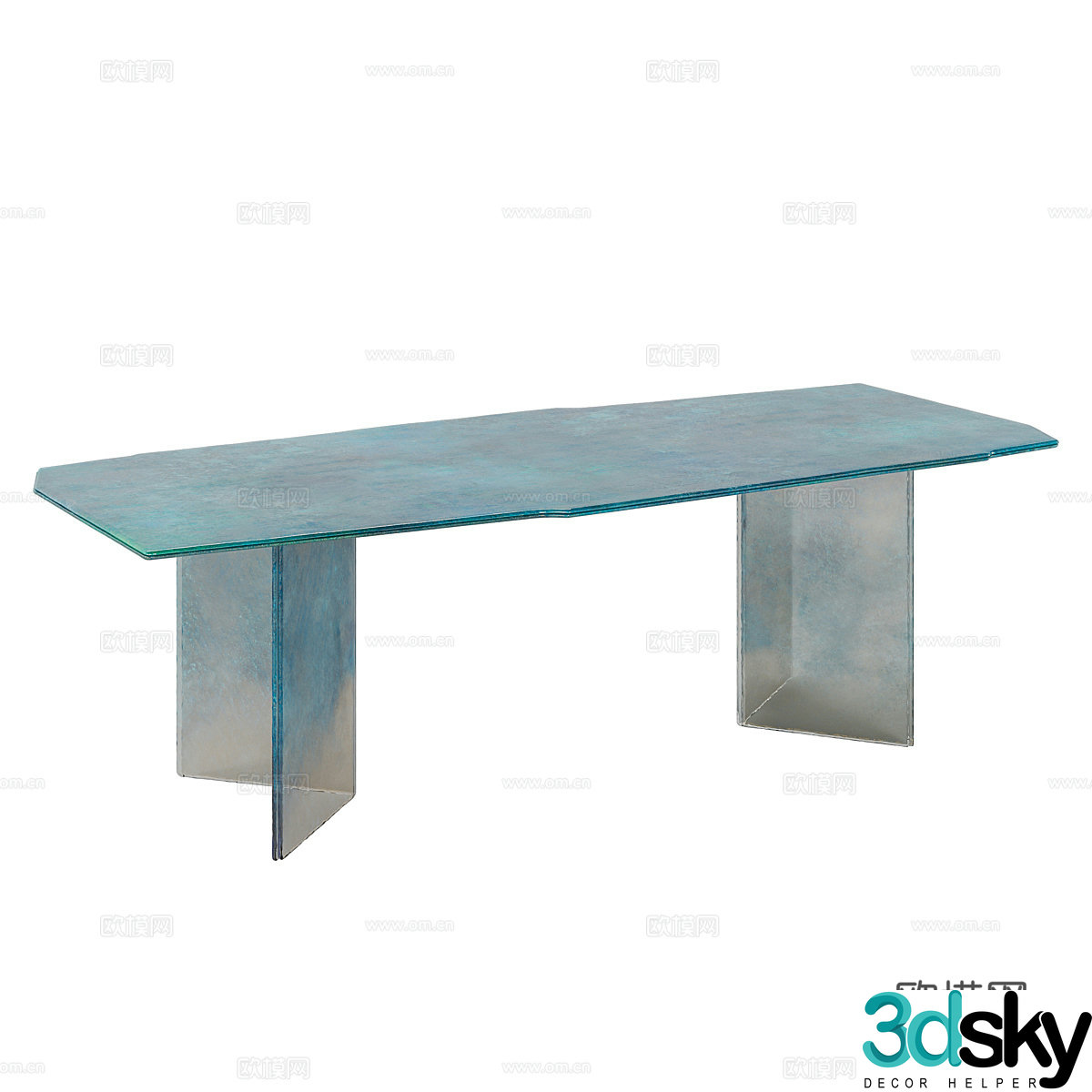 Modern simple dining table Dining table Simple dining table Table 3d model
