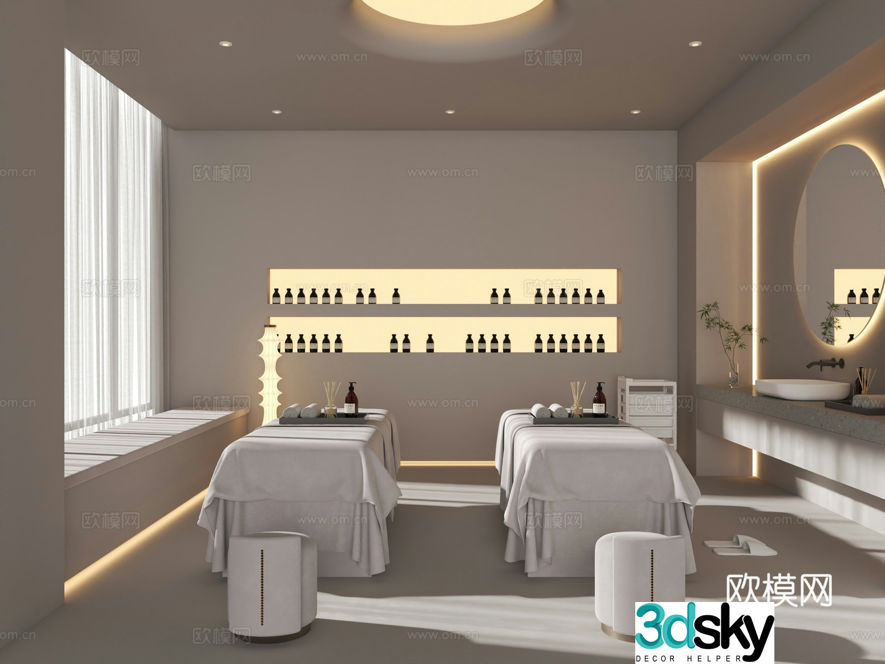 Modern beauty salon_Beauty private room_Beauty salon 3D model