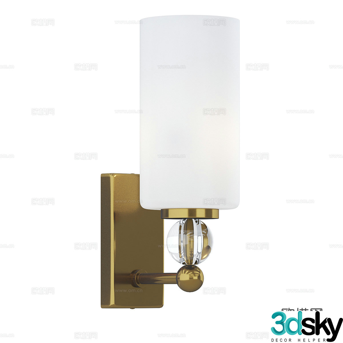 Modern simple and light luxury wall lamp wall lamp simple wall lamp living room wall lamp 3d model