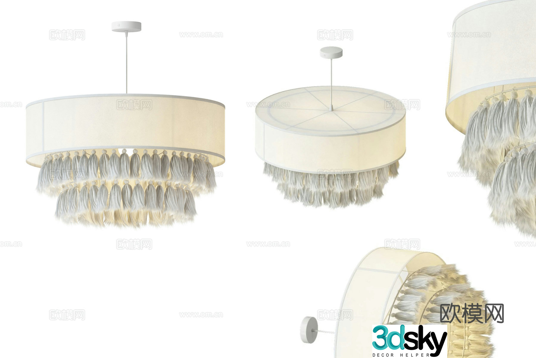 Nordic simple chandeliers chandeliers simple chandeliers dining chandeliers living room chandeliers 3D model