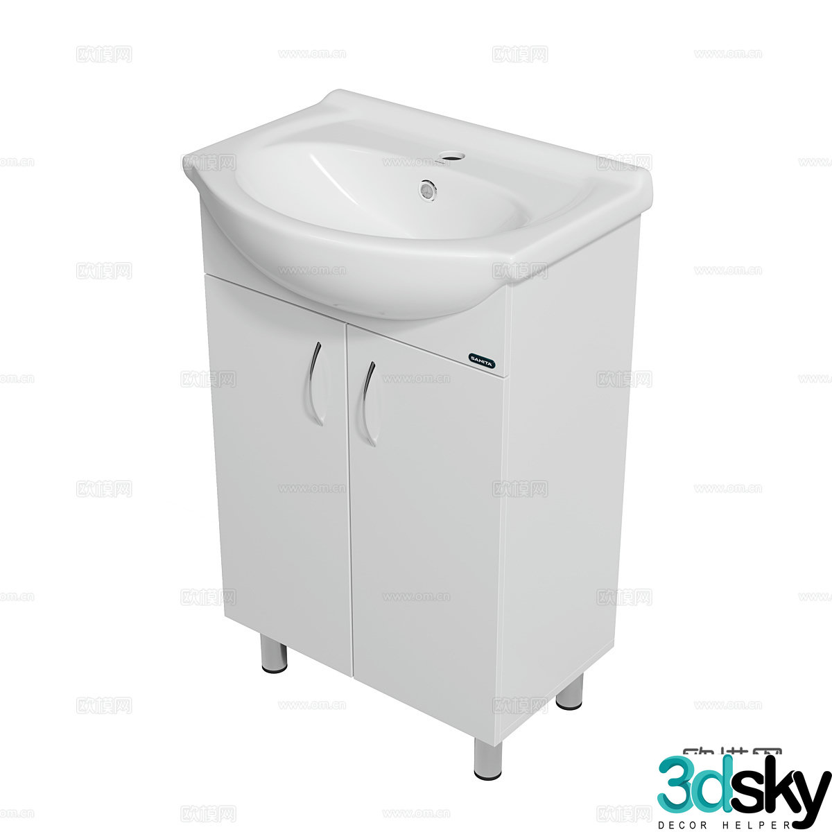Modern simple washbasin washbasin simple washbasin bathroom washbasin 3D model