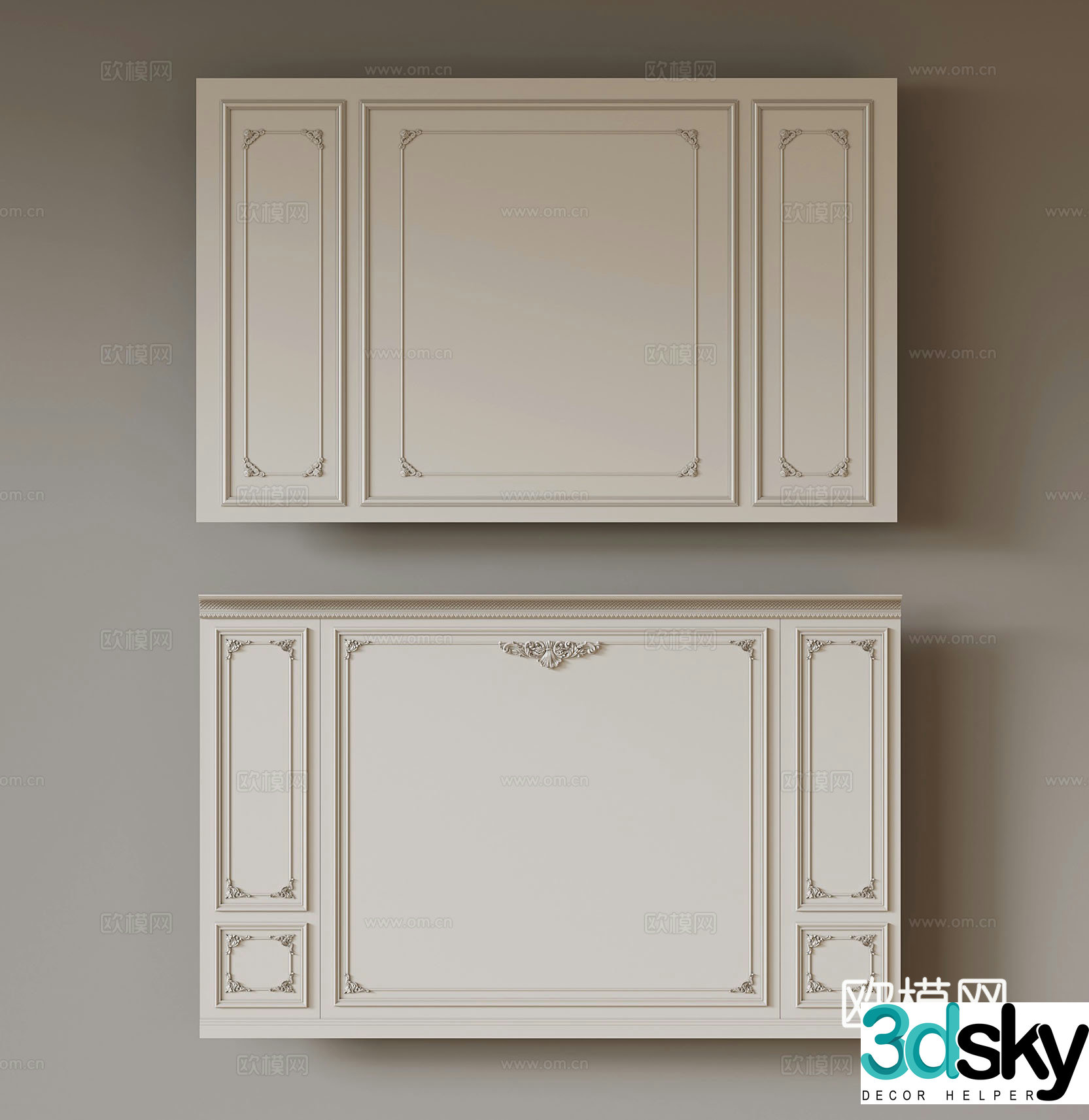 Wall panel Modern Wall panel 3D Model
