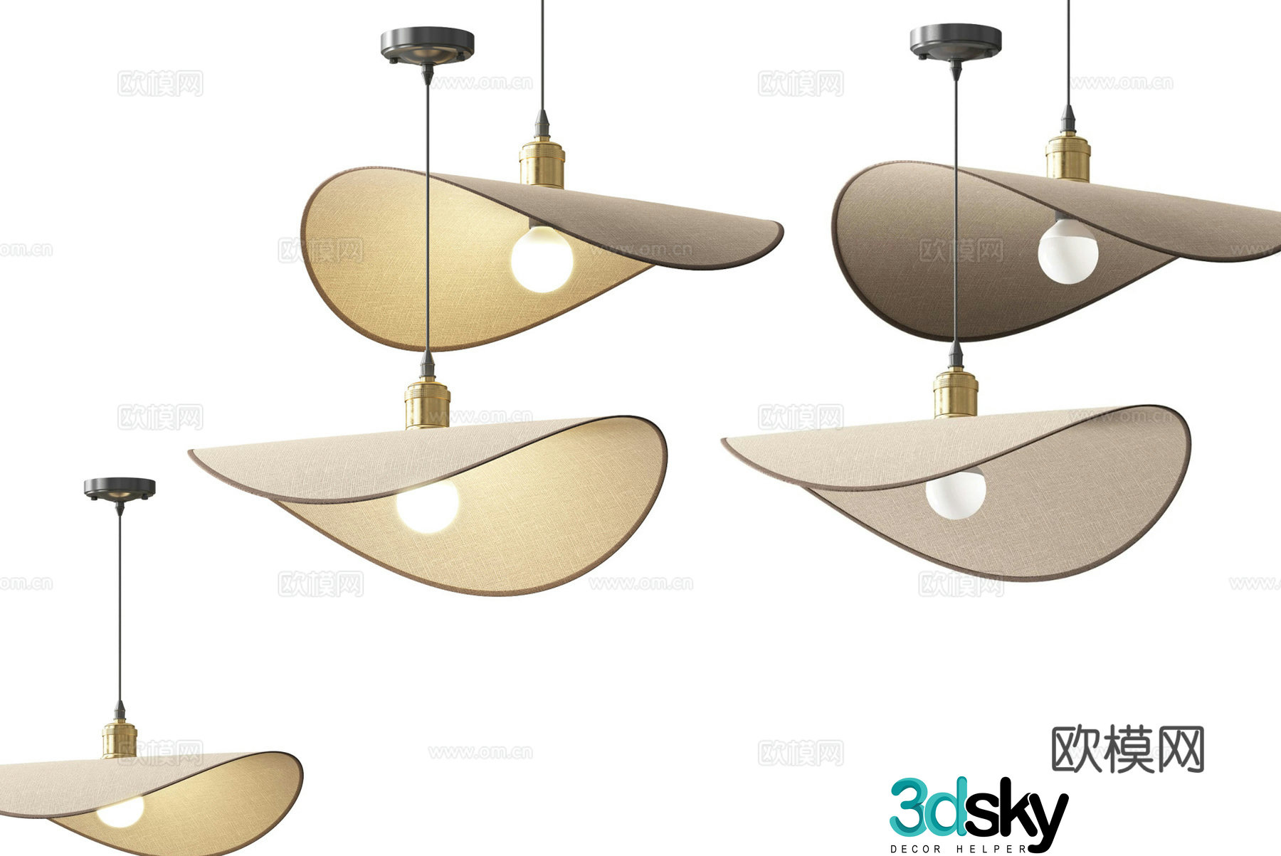 Nordic simple chandeliers chandeliers simple chandeliers dining chandeliers living room chandeliers 3D model