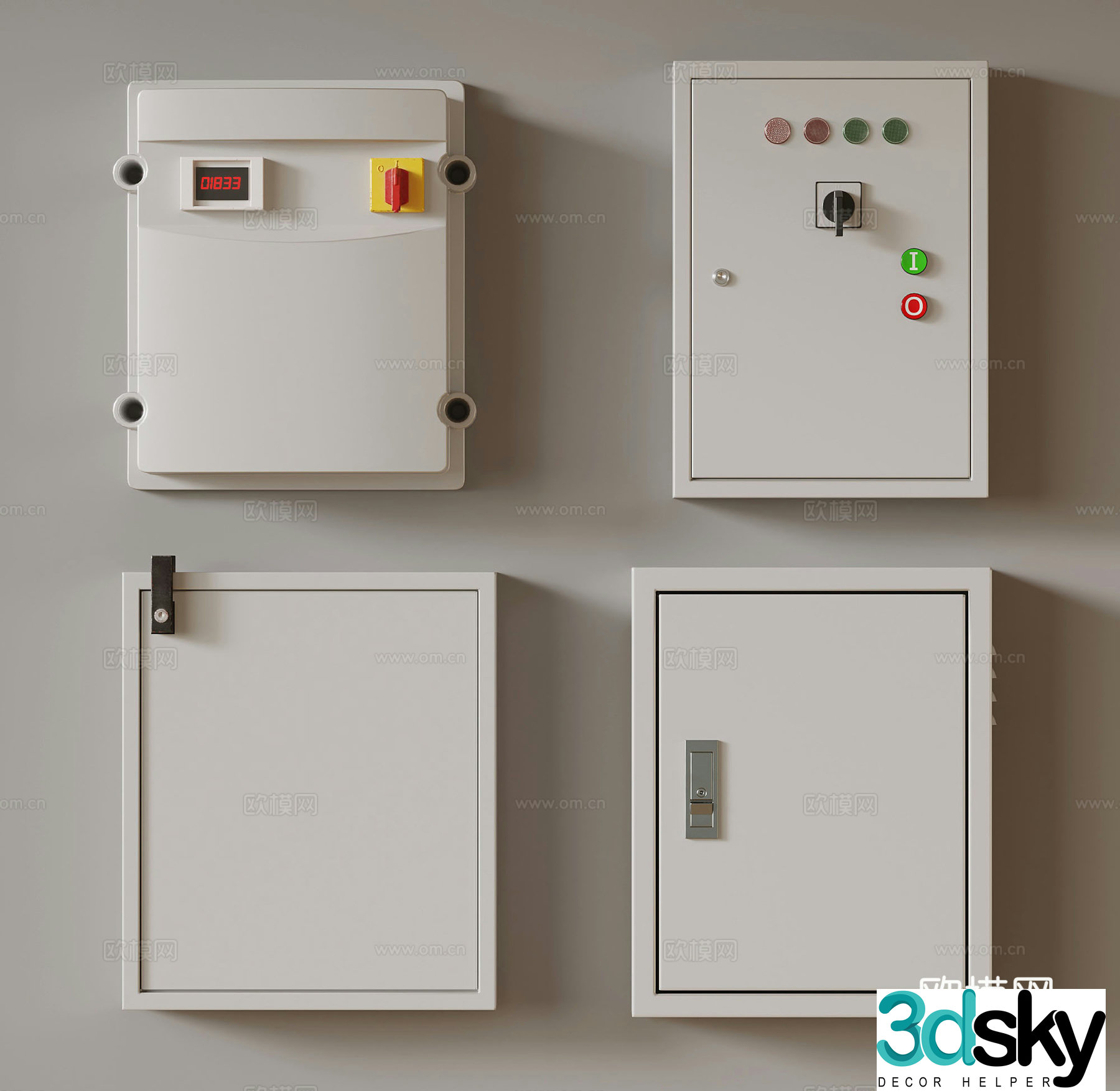 Other electrical appliances Modern electric box switch 3D model