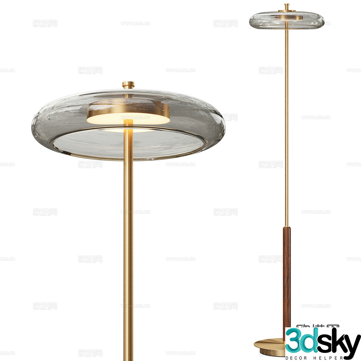 New Chinese light luxury MICO FL Lampatron floor lamp 3D model