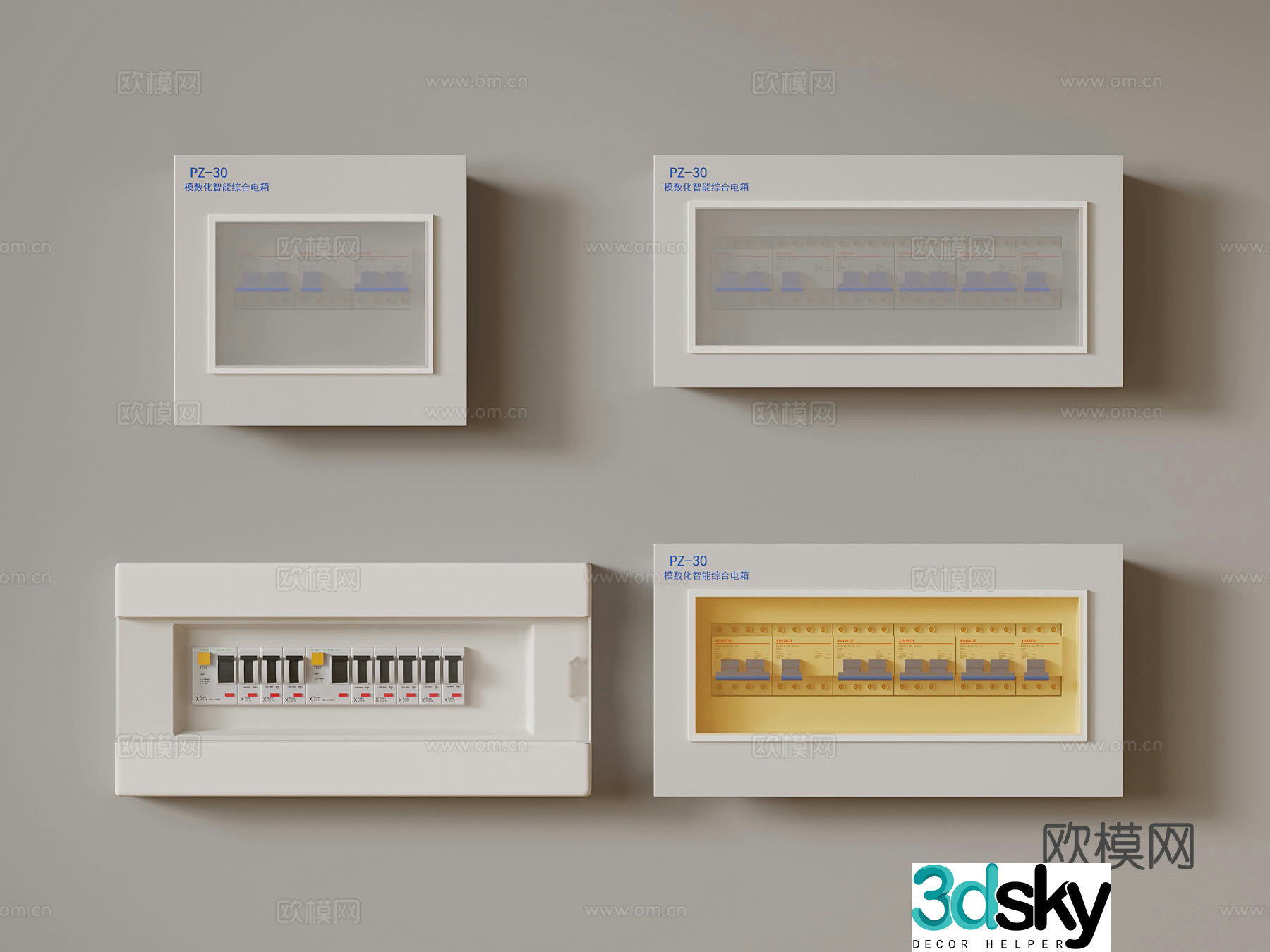 Other electrical appliances Modern electric box switch 3D model