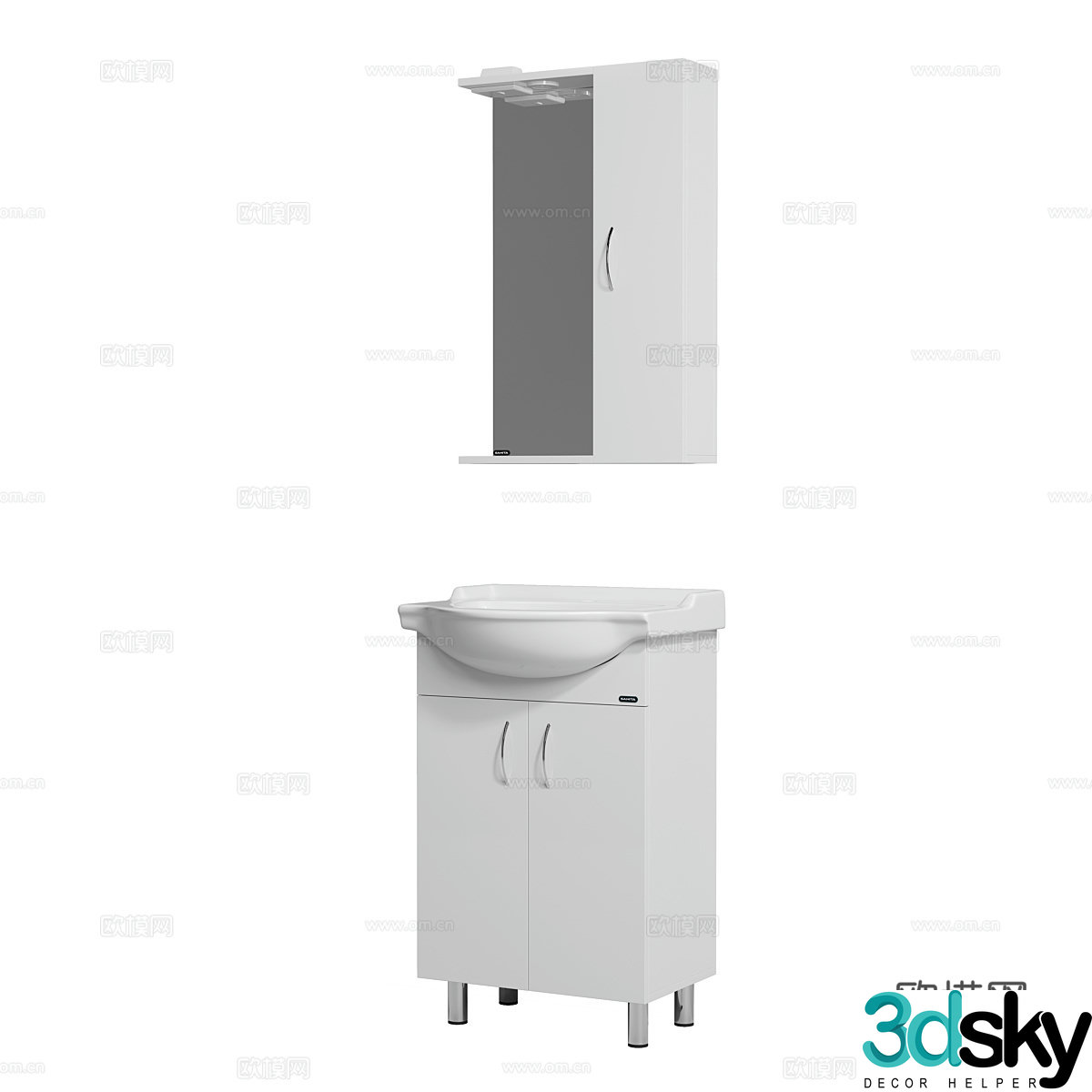 Modern simple washbasin washbasin simple washbasin bathroom washbasin 3D model