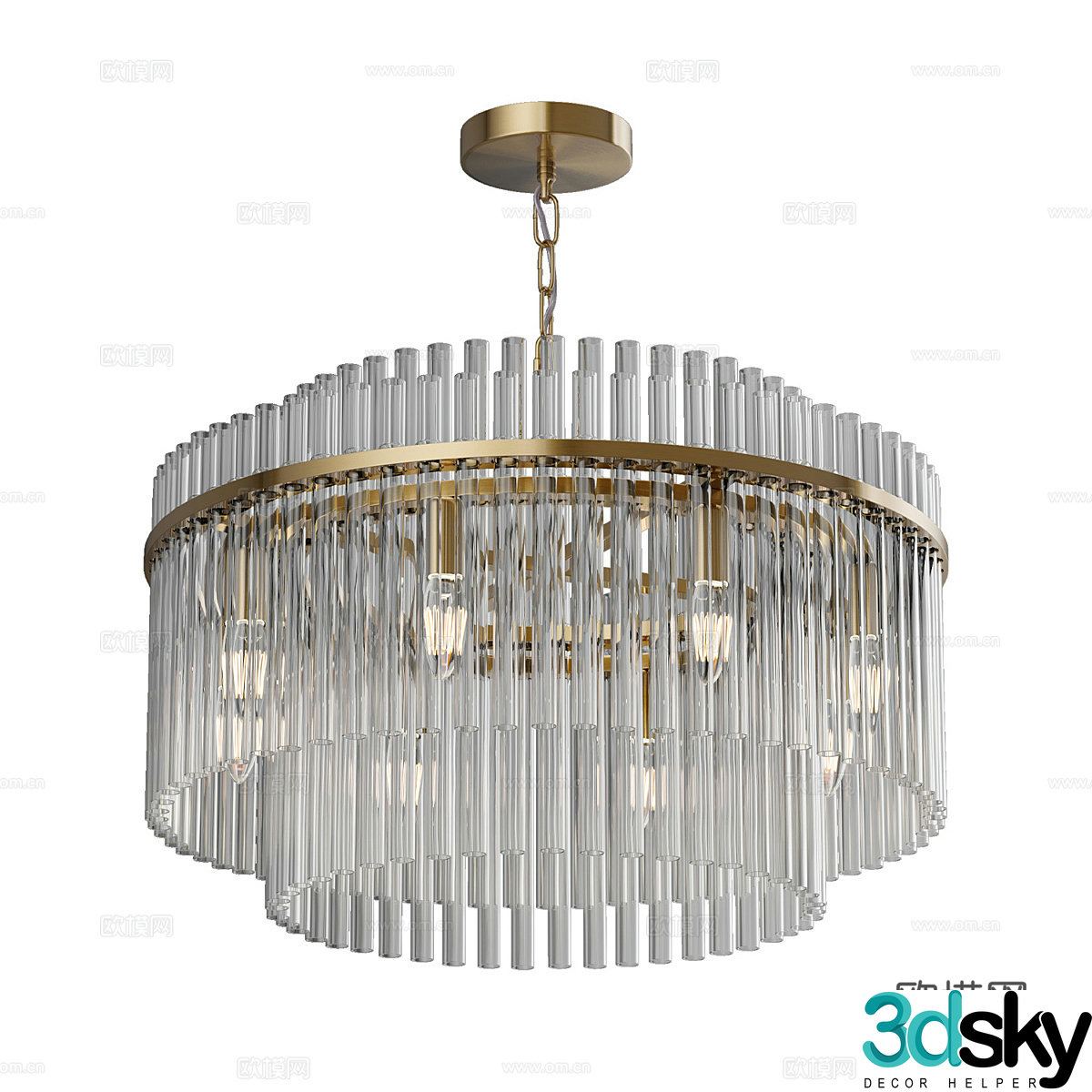 Modern simple chandelier chandelier simple chandelier dining chandelier living room chandelier 3d model