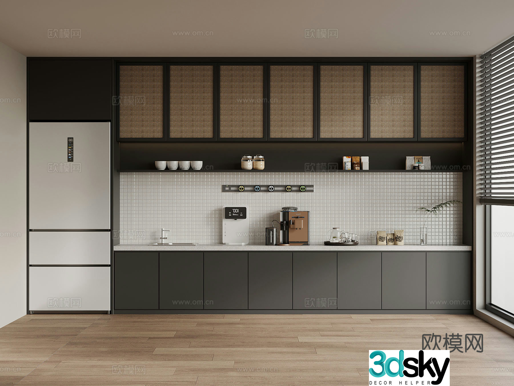 Italian tea room coffee machine direct drinker 3d model