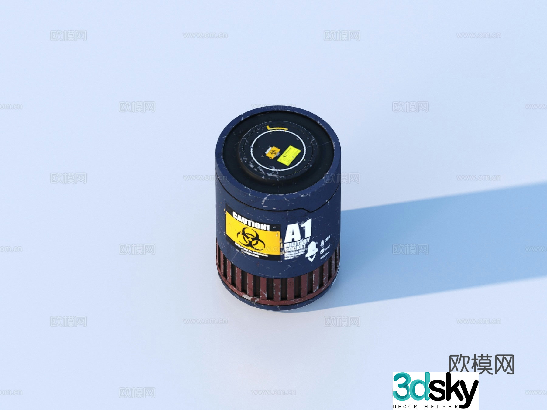 Bucket Science Fiction Bucket Science Fiction Container 3D Model