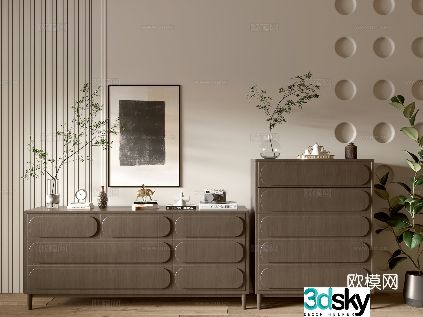 Modern black cabinet side cabinet chest of cabinets low cabinet whole cabinet side cabinet balcony cabinet storage cabinet 3d model