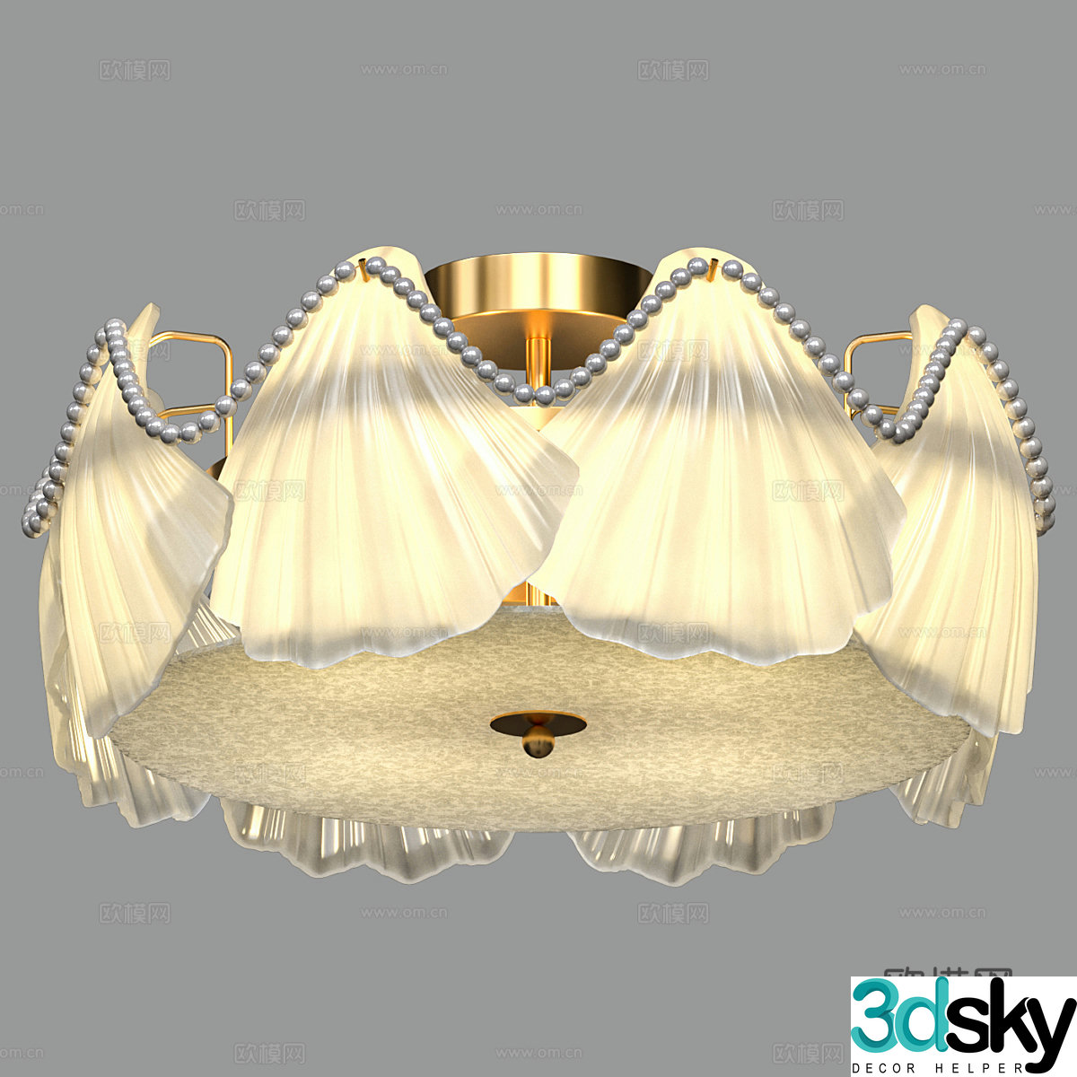Modern simple ceiling lamp Light luxury ceiling lamp Light Simple ceiling lamp 3d model