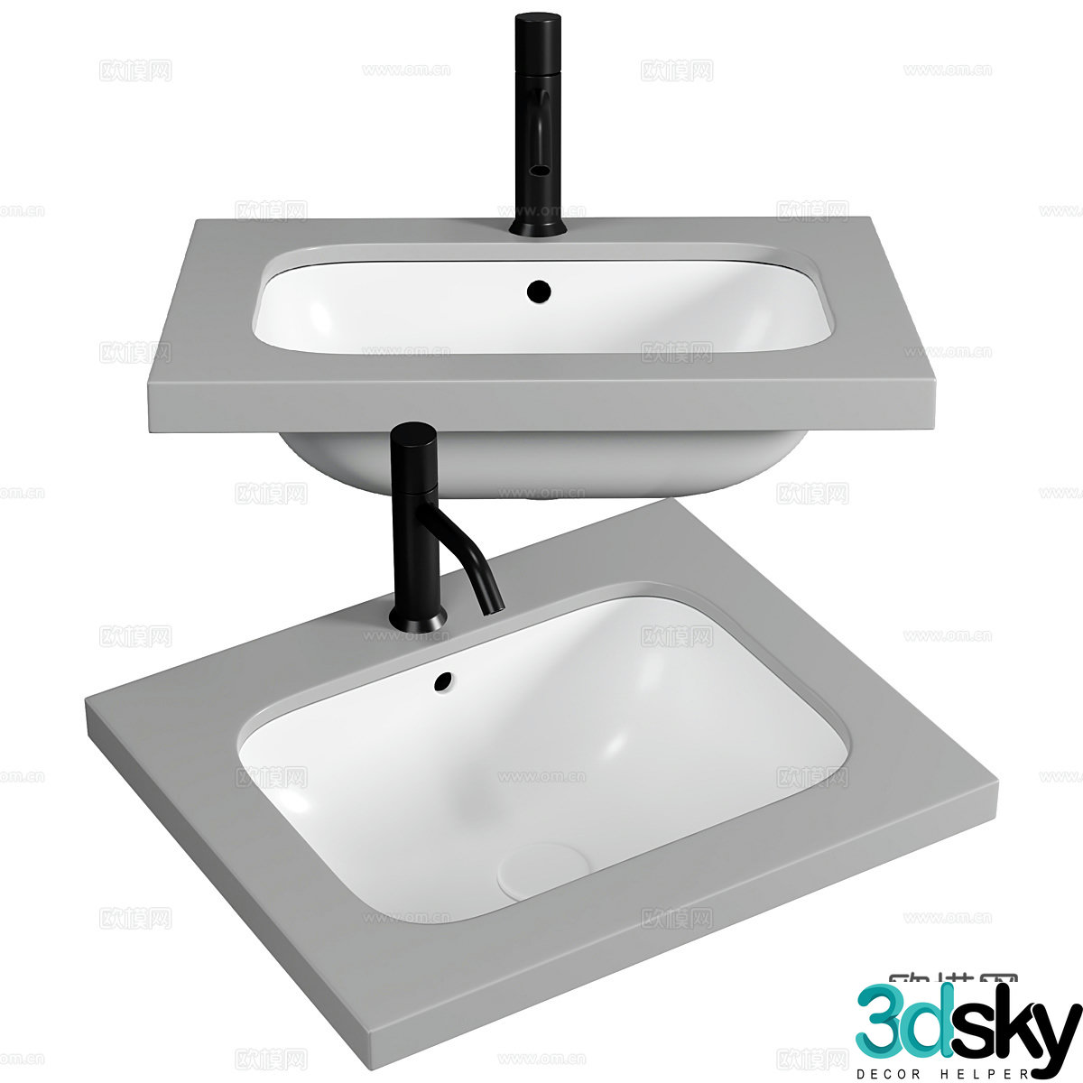 ENJOY Single washbasin 3D model