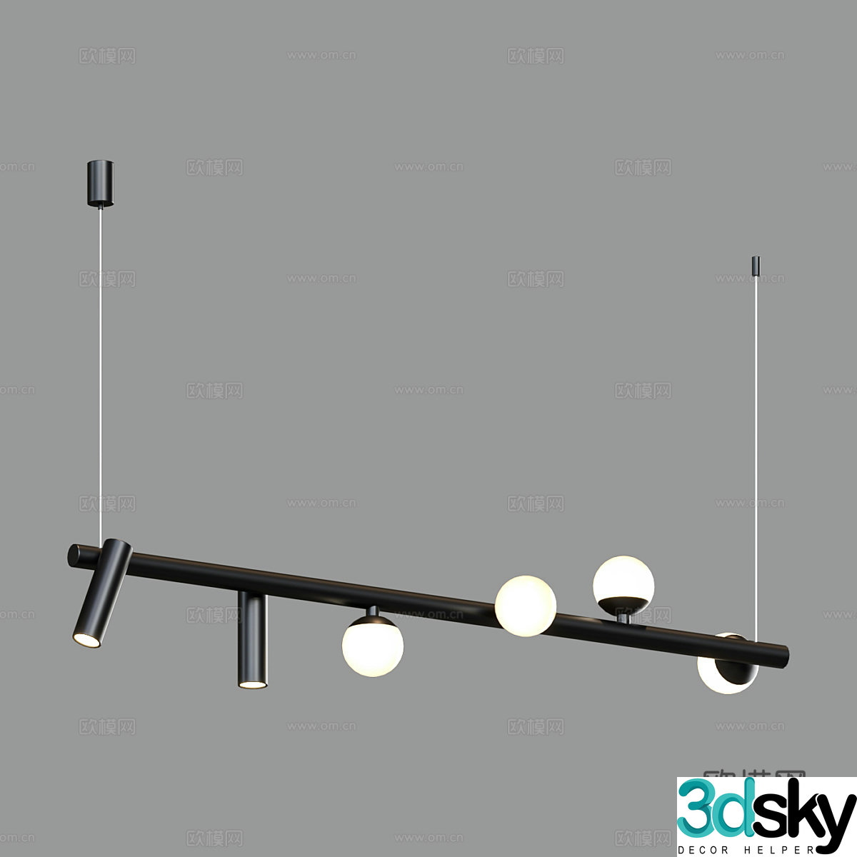 Modern simple chandelier chandelier simple chandelier living room chandelier dining chandelier lamp 3d model