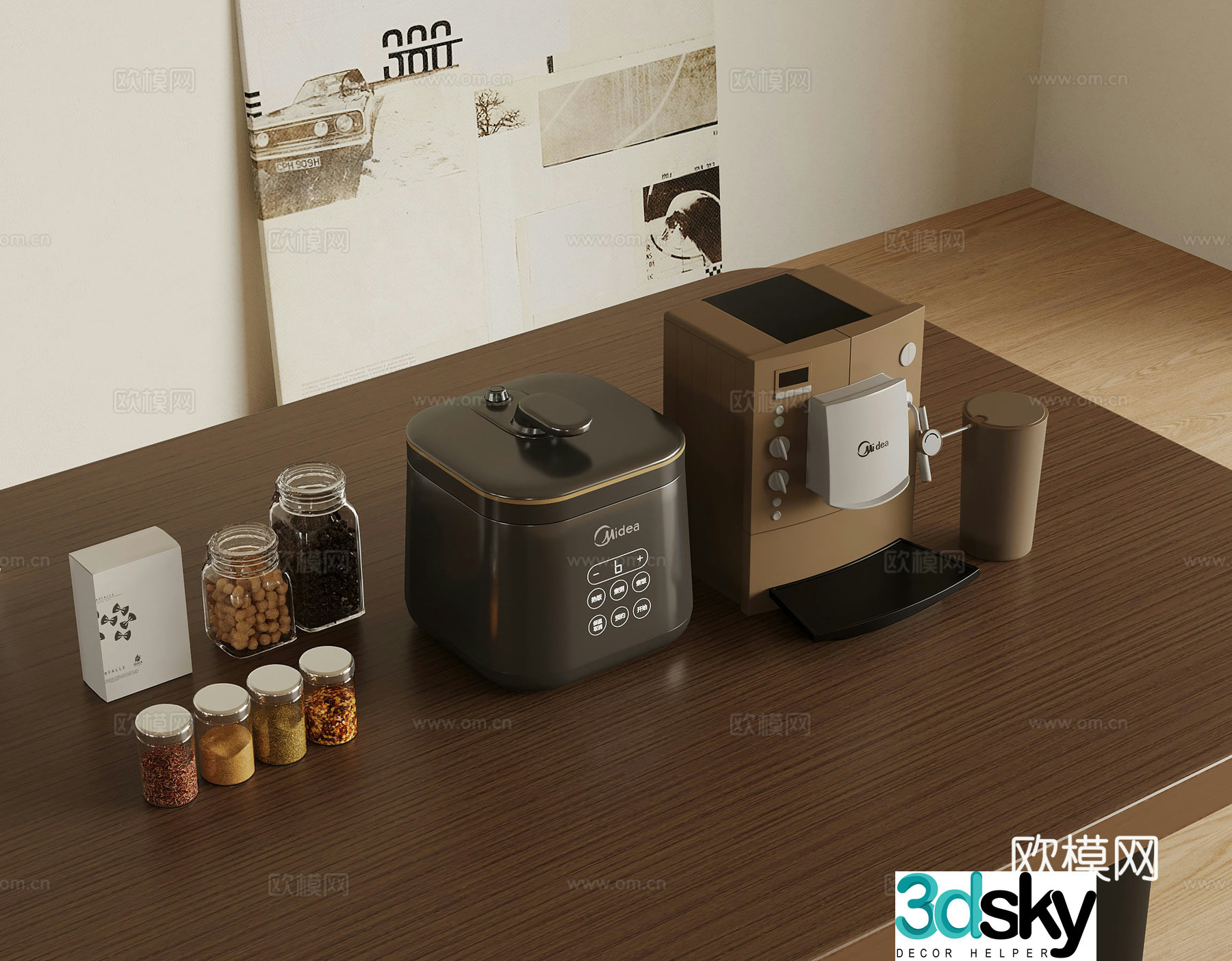 Modern desktop ornament 3d model