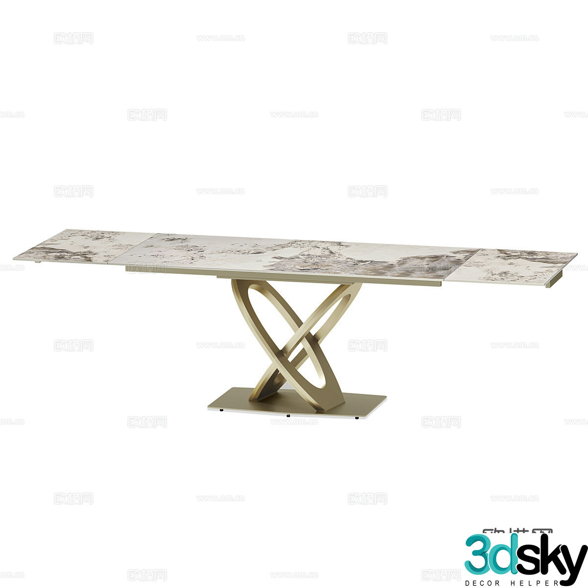 Modern simple dining table Dining table Simple dining table Table 3d model