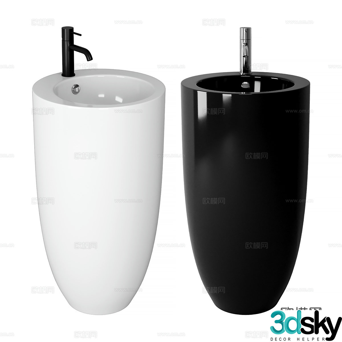 Basin wash basin 3d model