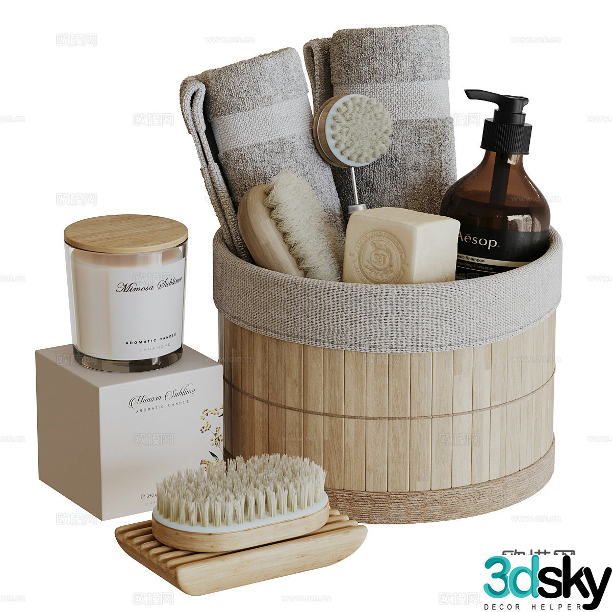 Bathroom small pieces 3D model