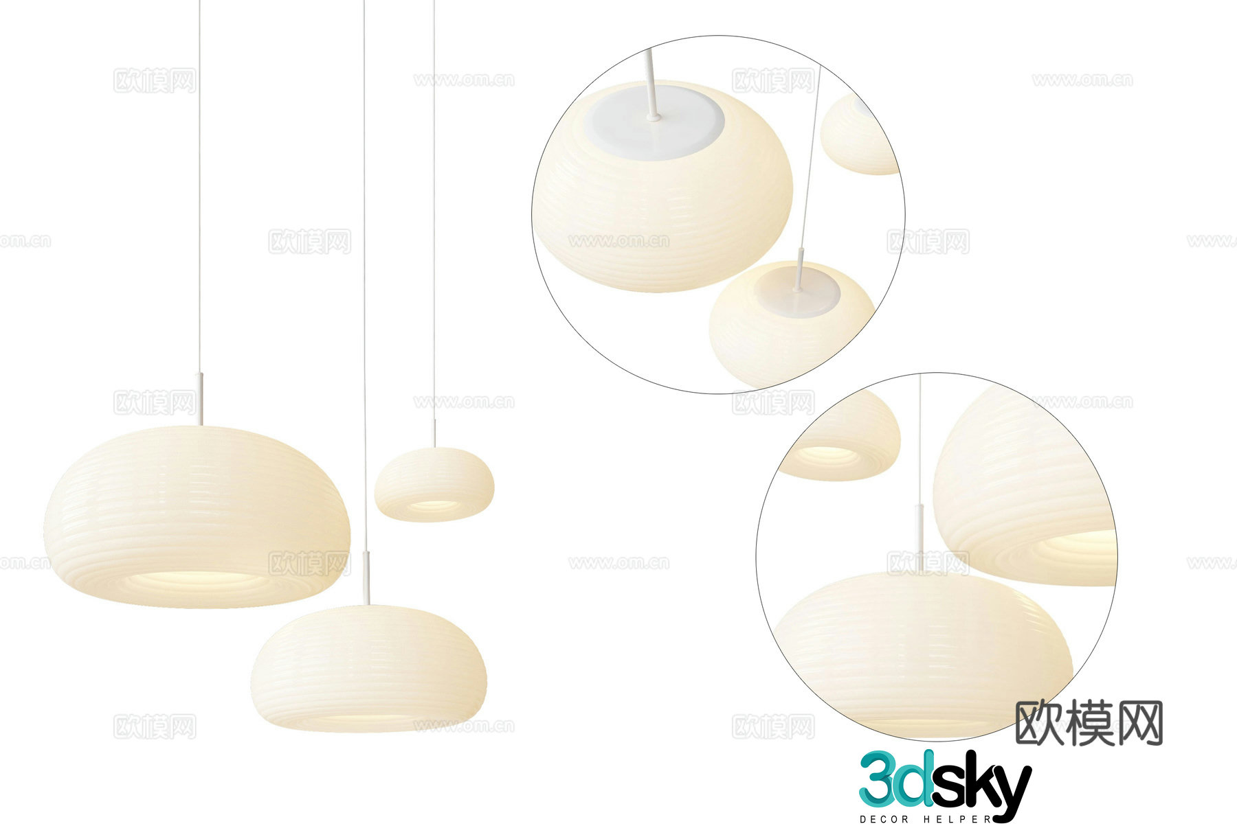 Nordic simple chandelier chandelier simple chandelier living room chandelier dining chandelier 3d model