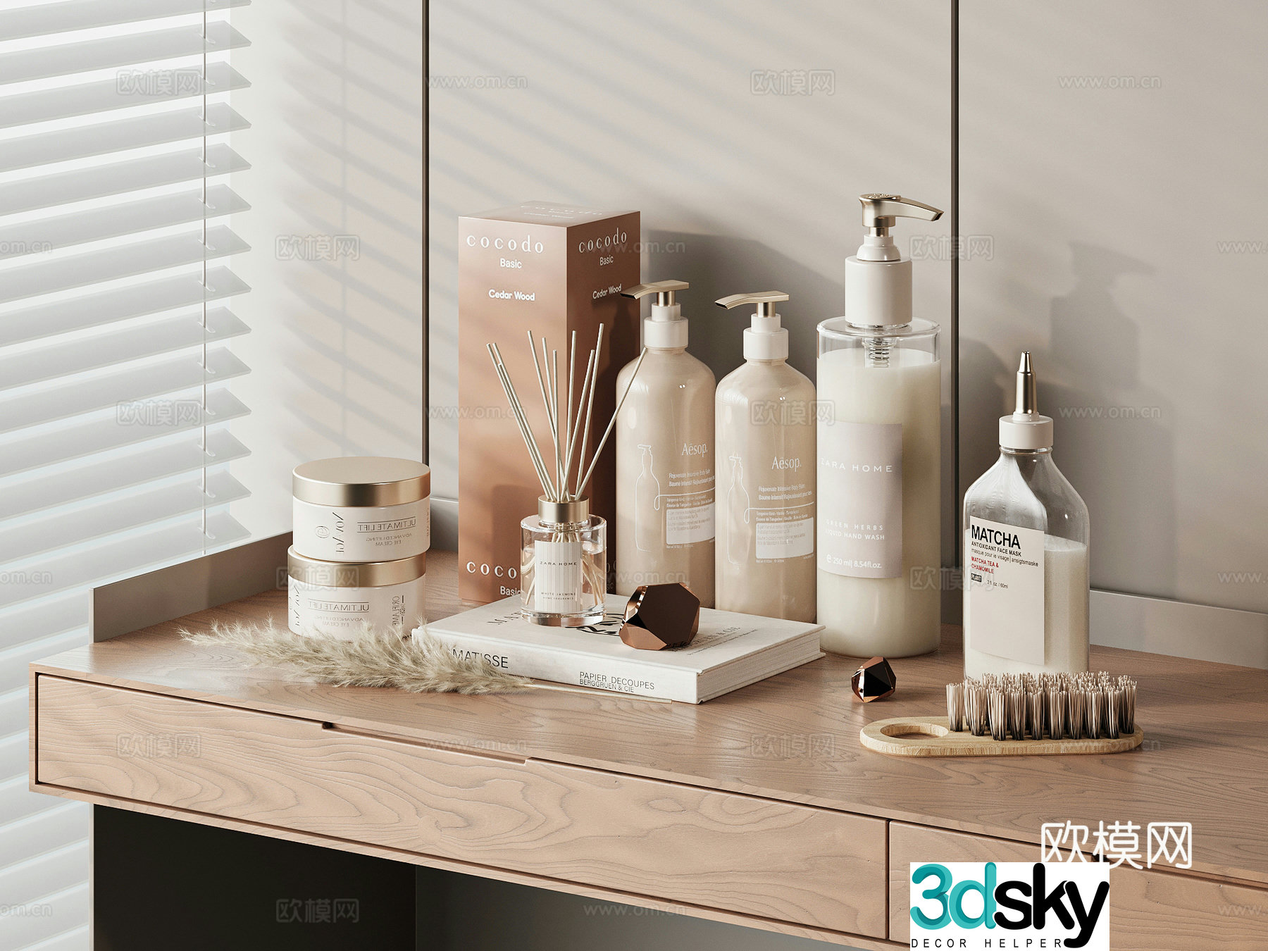 Modern detergent cosmetics 3d model