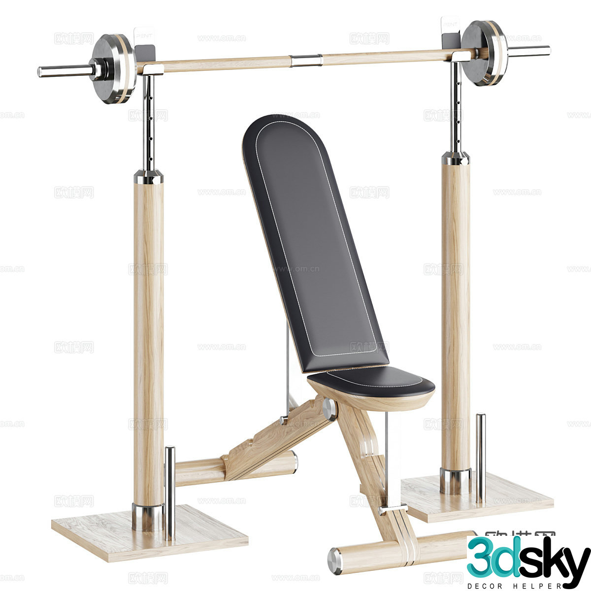 Fitness equipment 3d model