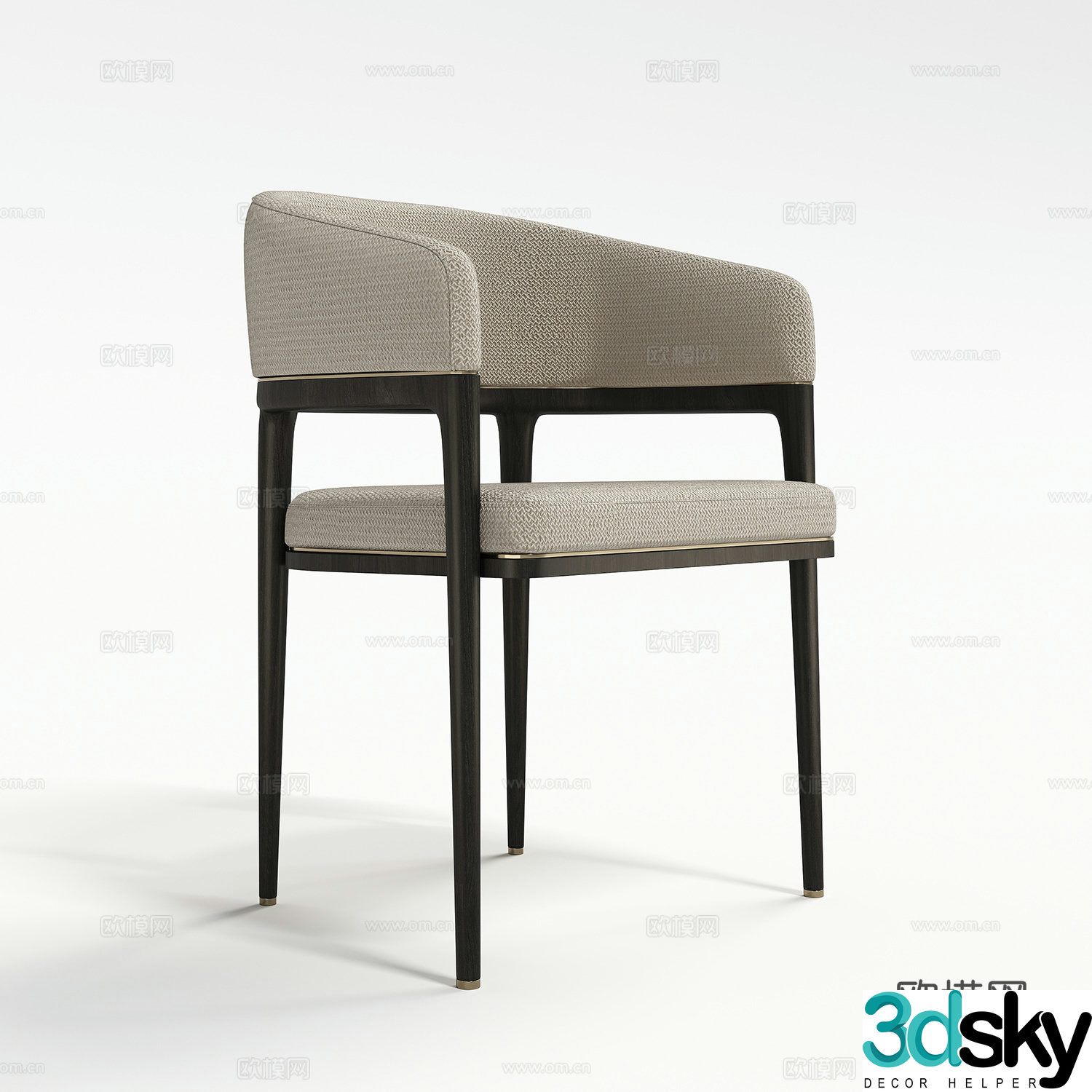 Modern dining chair 3d model