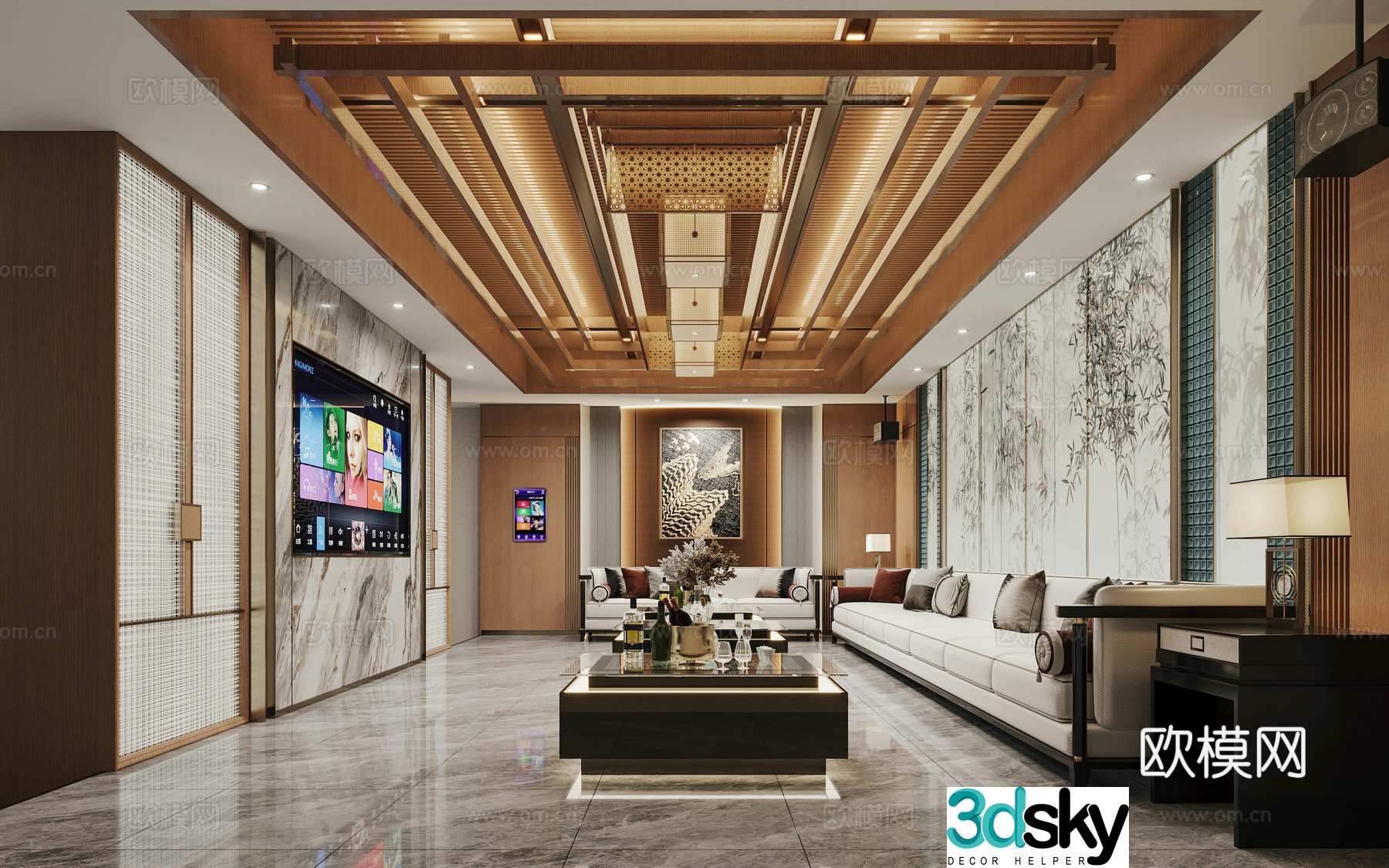 New Chinese KTV box 3D model
