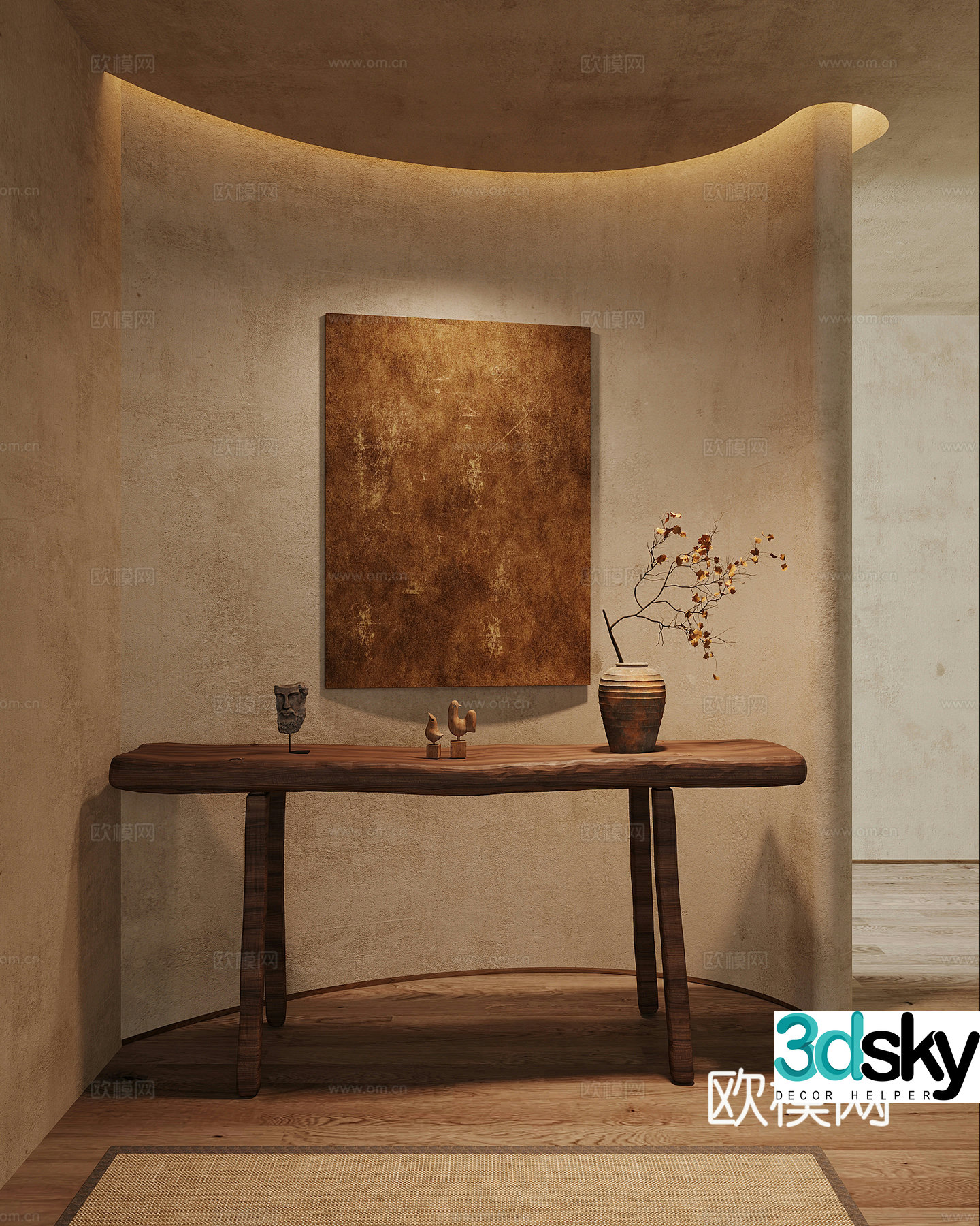The Middle Style Terrace The 3D Model