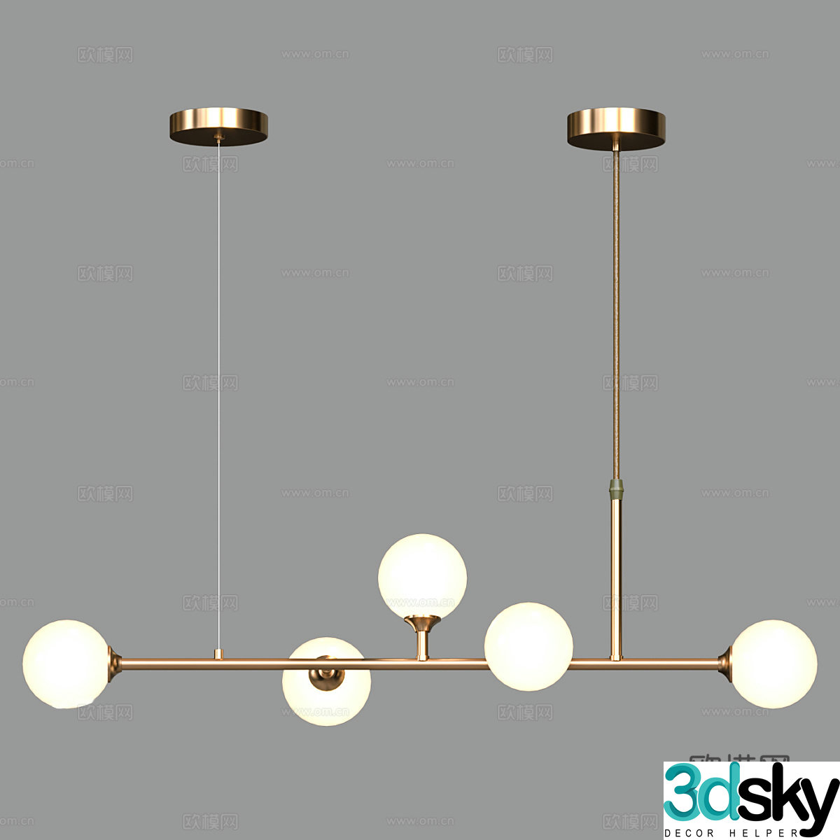 Modern simple and light luxury chandeliers chandeliers simple chandeliers restaurant chandeliers spherical chandeliers living room hangers 3D model