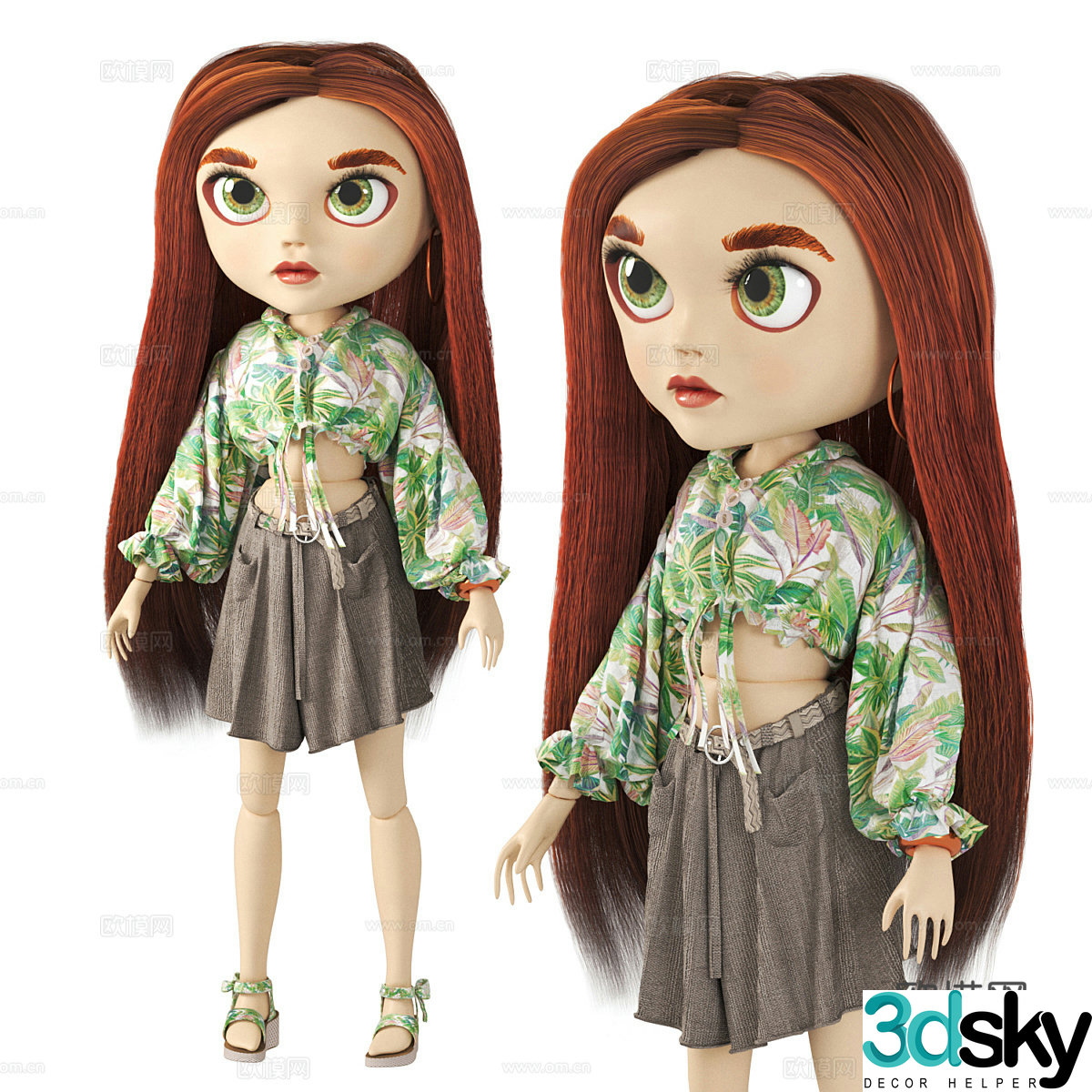 Bryce doll 3d model