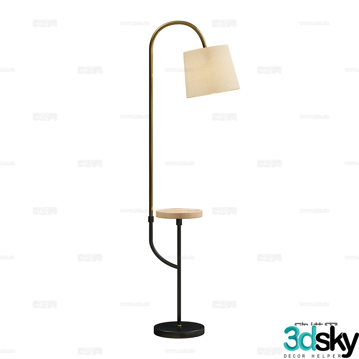 Nordic simple floor lamp Floor lamp Simple floor lamp Light luxury floor lamp Study room floor lamp 3D model