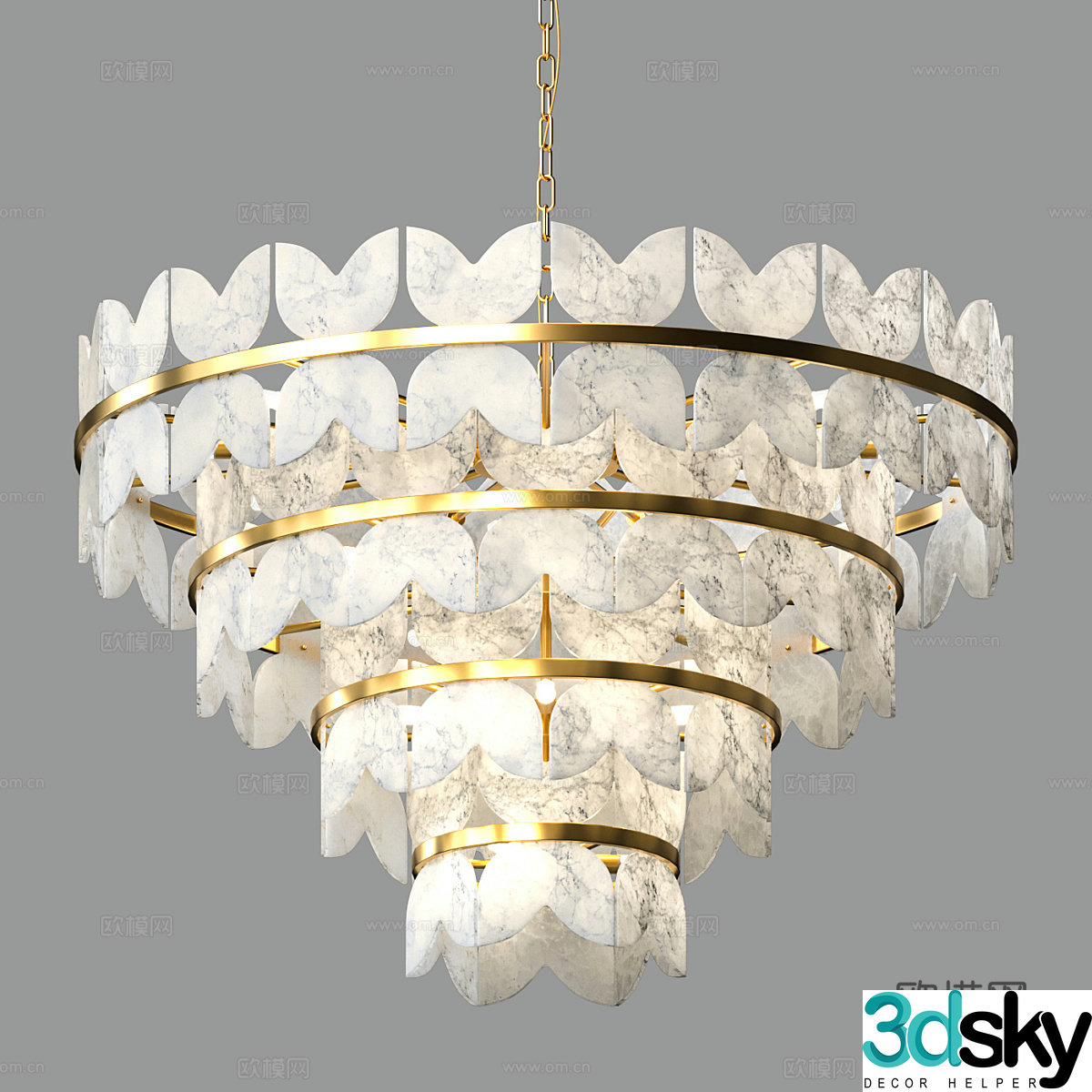 Modern simple light luxury chandeliers chandeliers simple chandeliers dining chandeliers living room chandeliers lamp 3d model